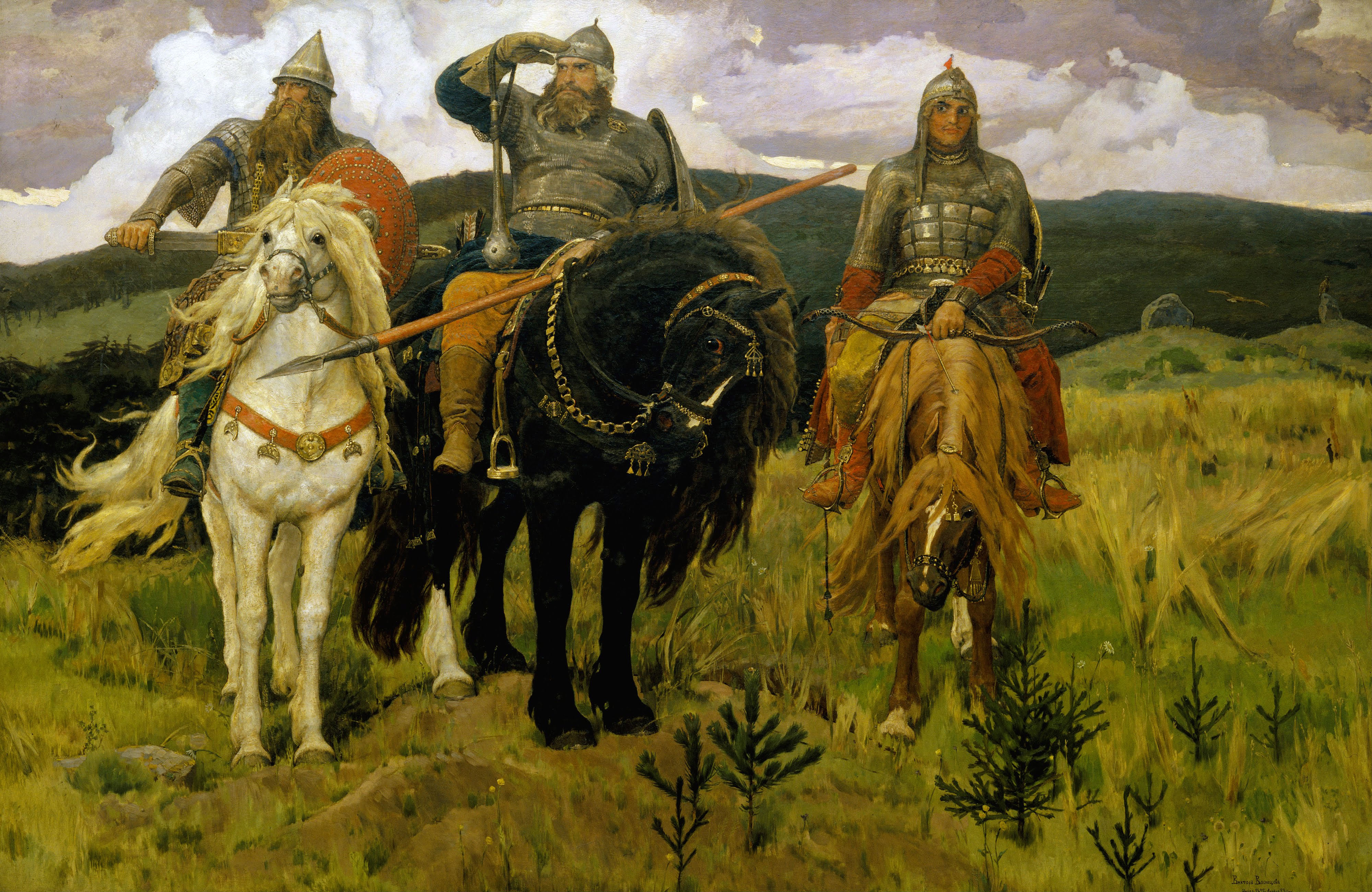 Васнецов В.. Богатыри. 1881-1898