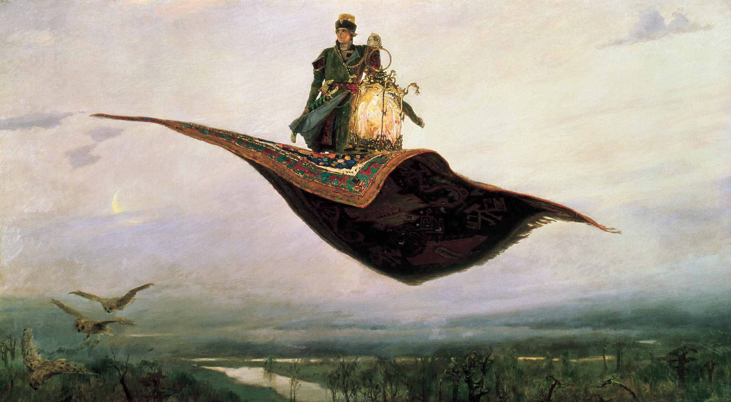 Васнецов В.. Ковер-самолет. 1880