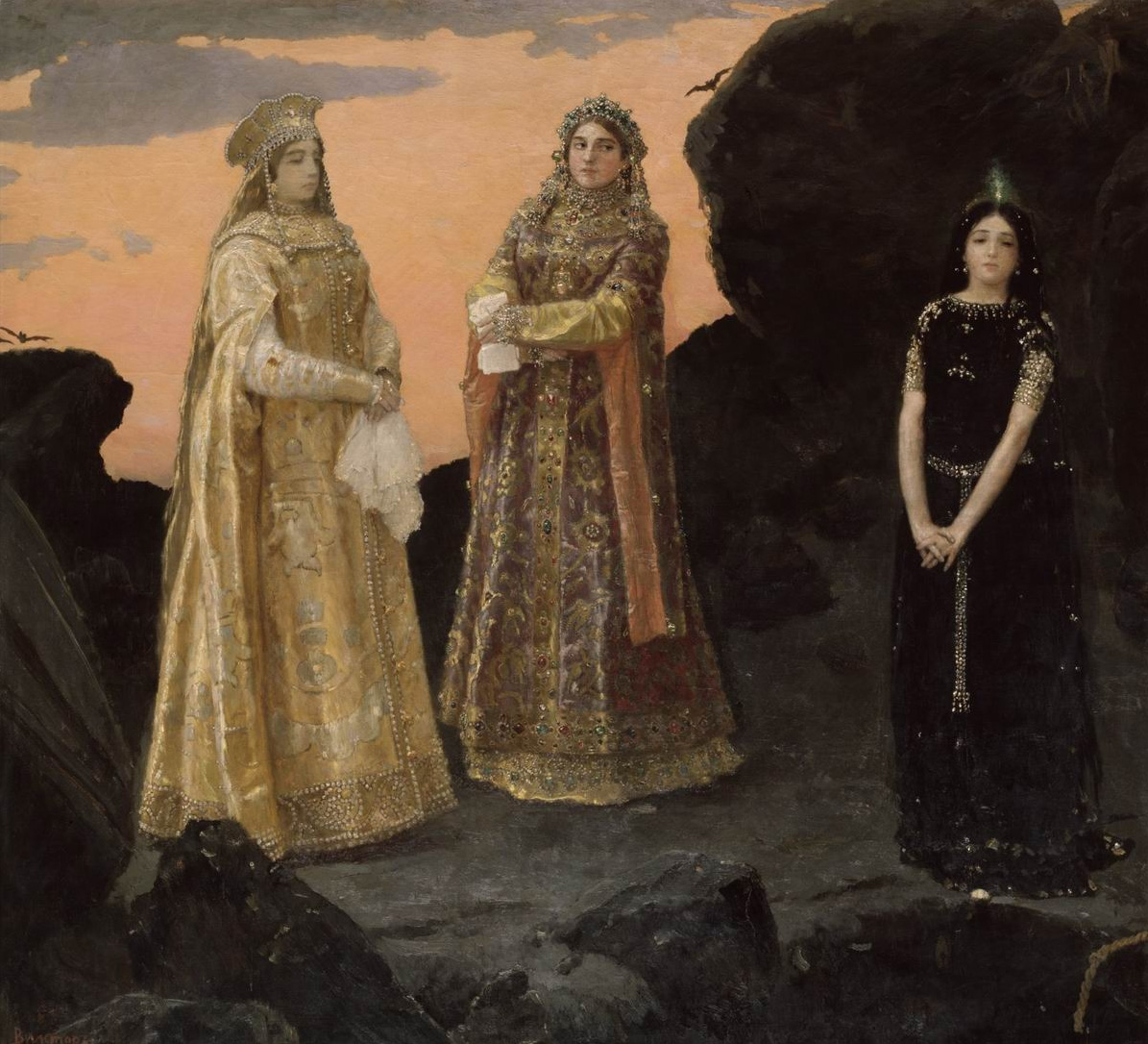 Васнецов В.. Три царевны подземного царства. 1879-1881