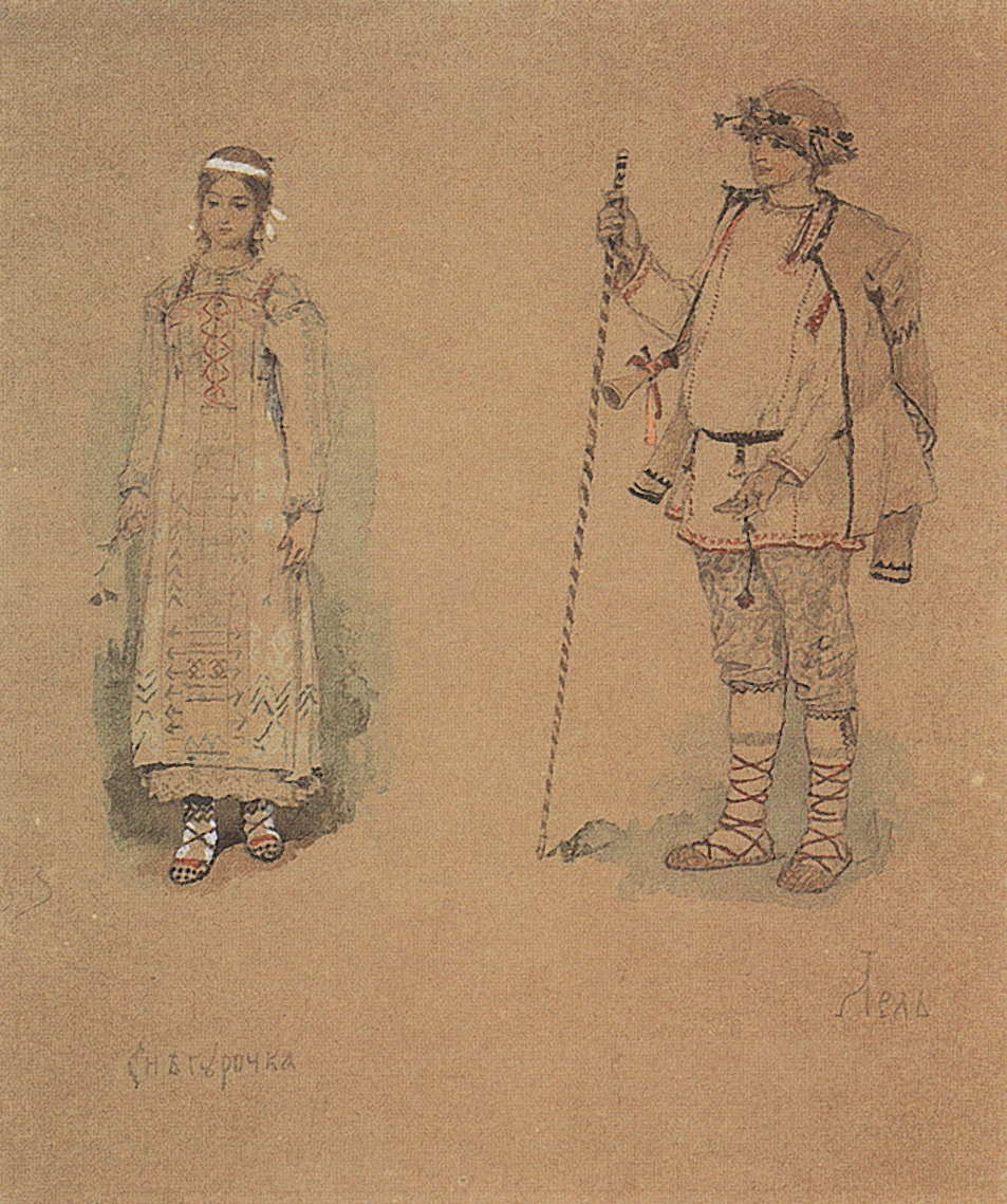 Васнецов В.. Снегурочка и Лель. 1885-1886