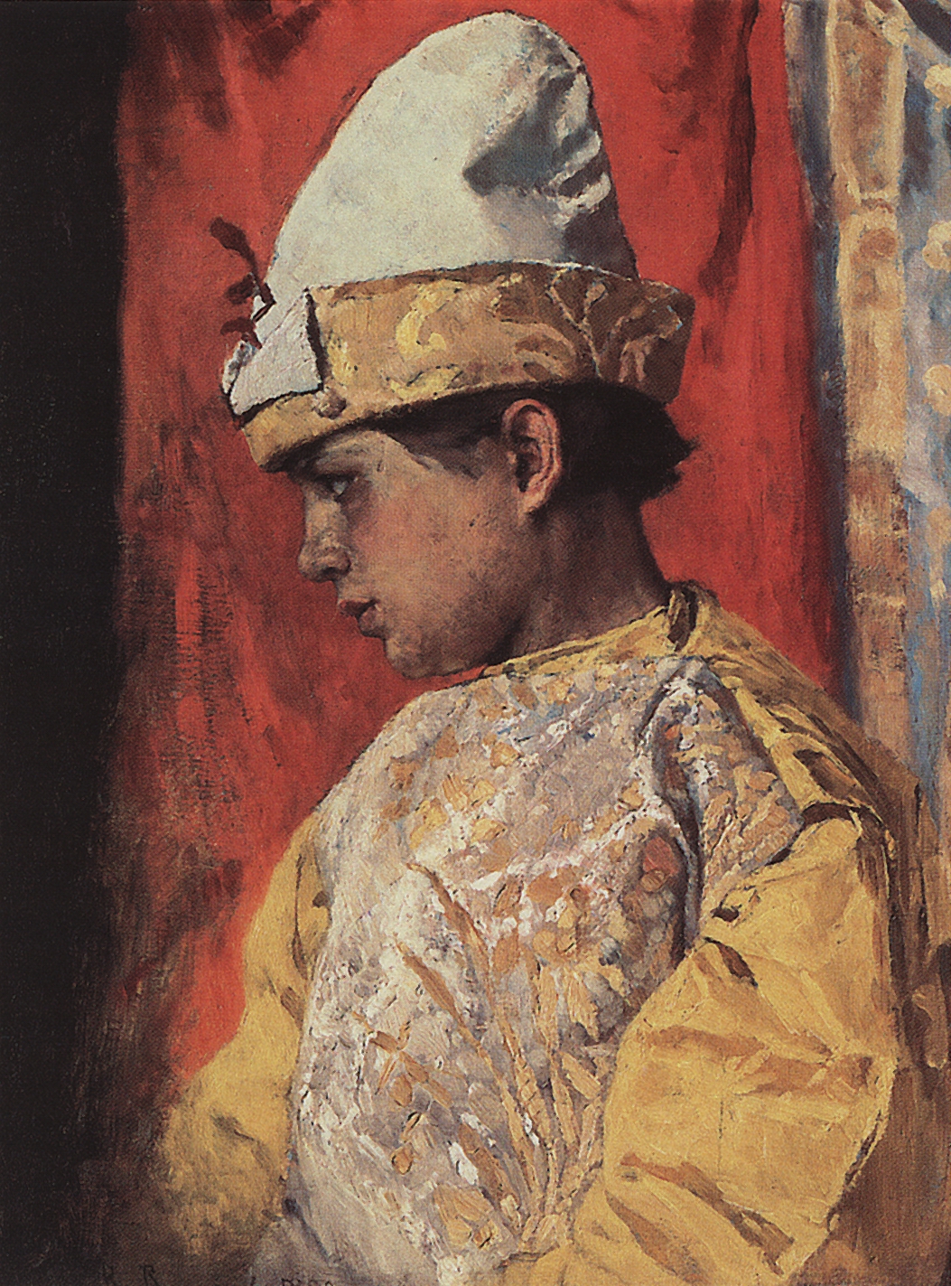 Васнецов В.. В костюме скомороха. 1882