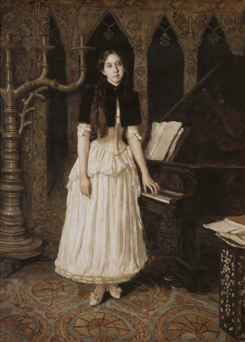 Васнецов В.. Портрет Елены Адриановны Праховой. 1894