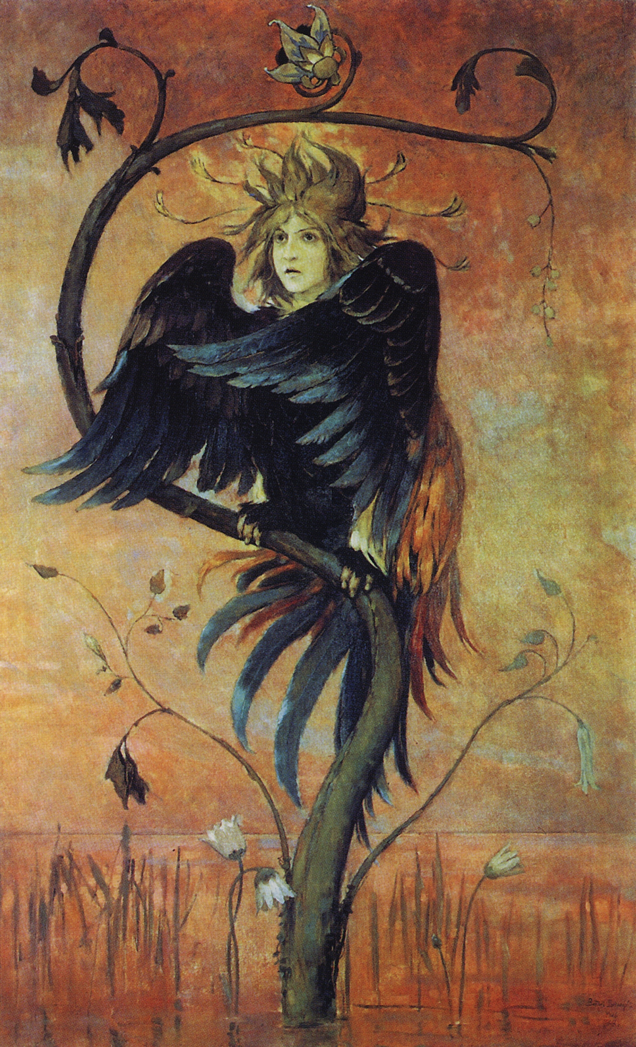 Васнецов В.. Гамаюн - птица вещая. 1898