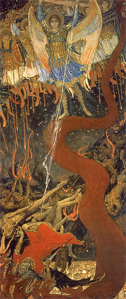 Васнецов В.. Архангел Михаил. 1914-1915