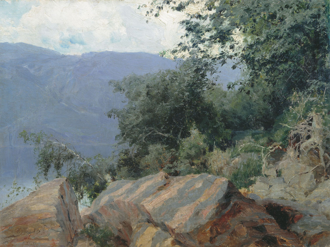 Ярцев. Пейзаж. Полосатые камни. 1899