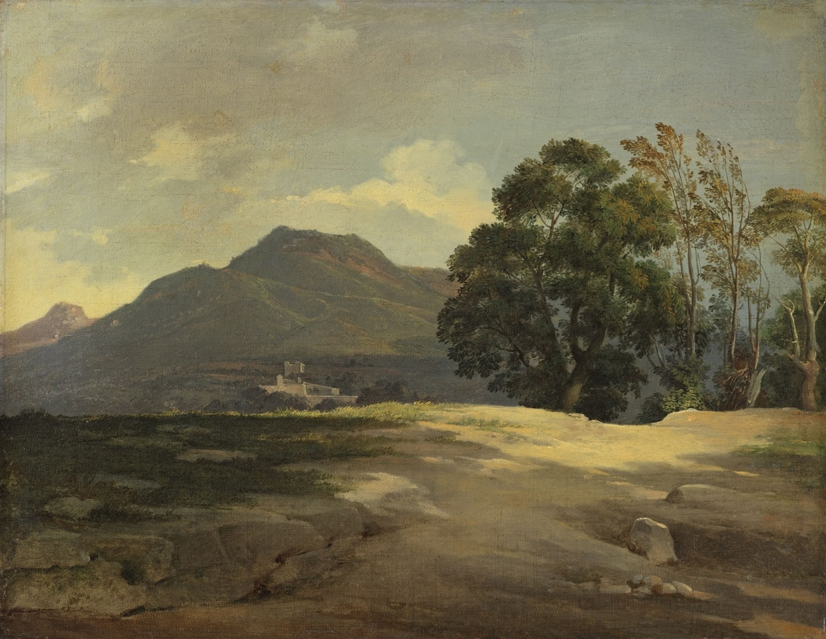 Басин. Вечерний пейзаж в песчаной местности. 1820-е