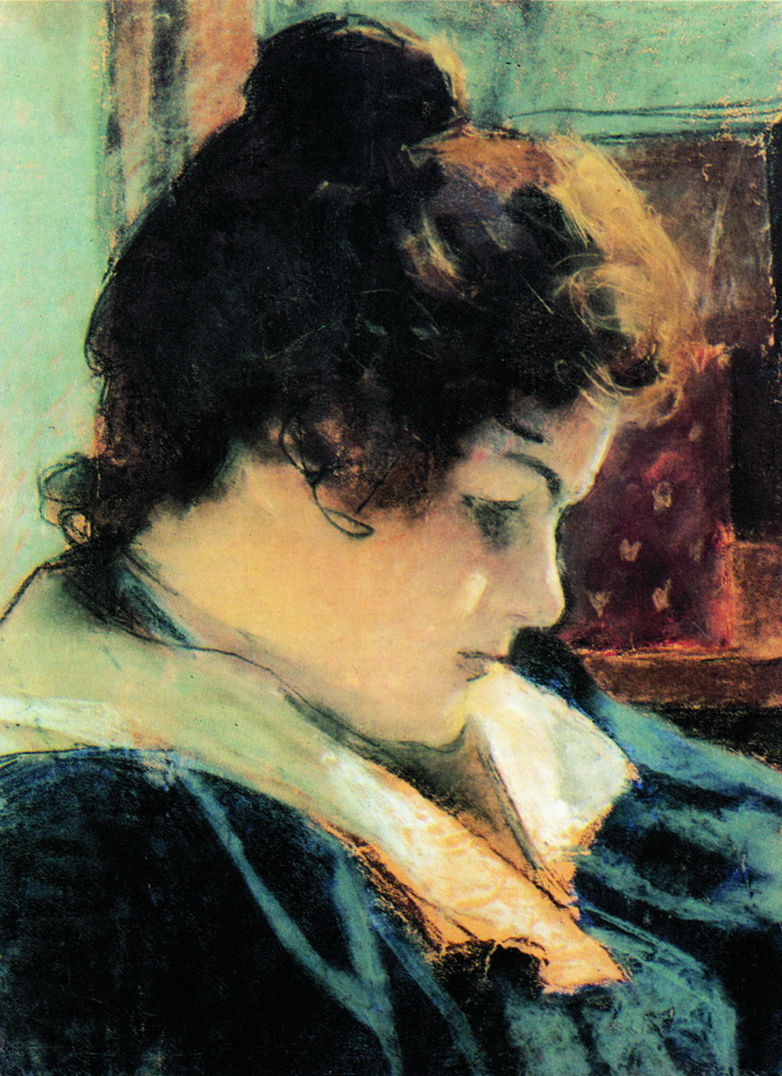 Головин. Портрет Марии Константиновны Головиной, жены художника. 1898