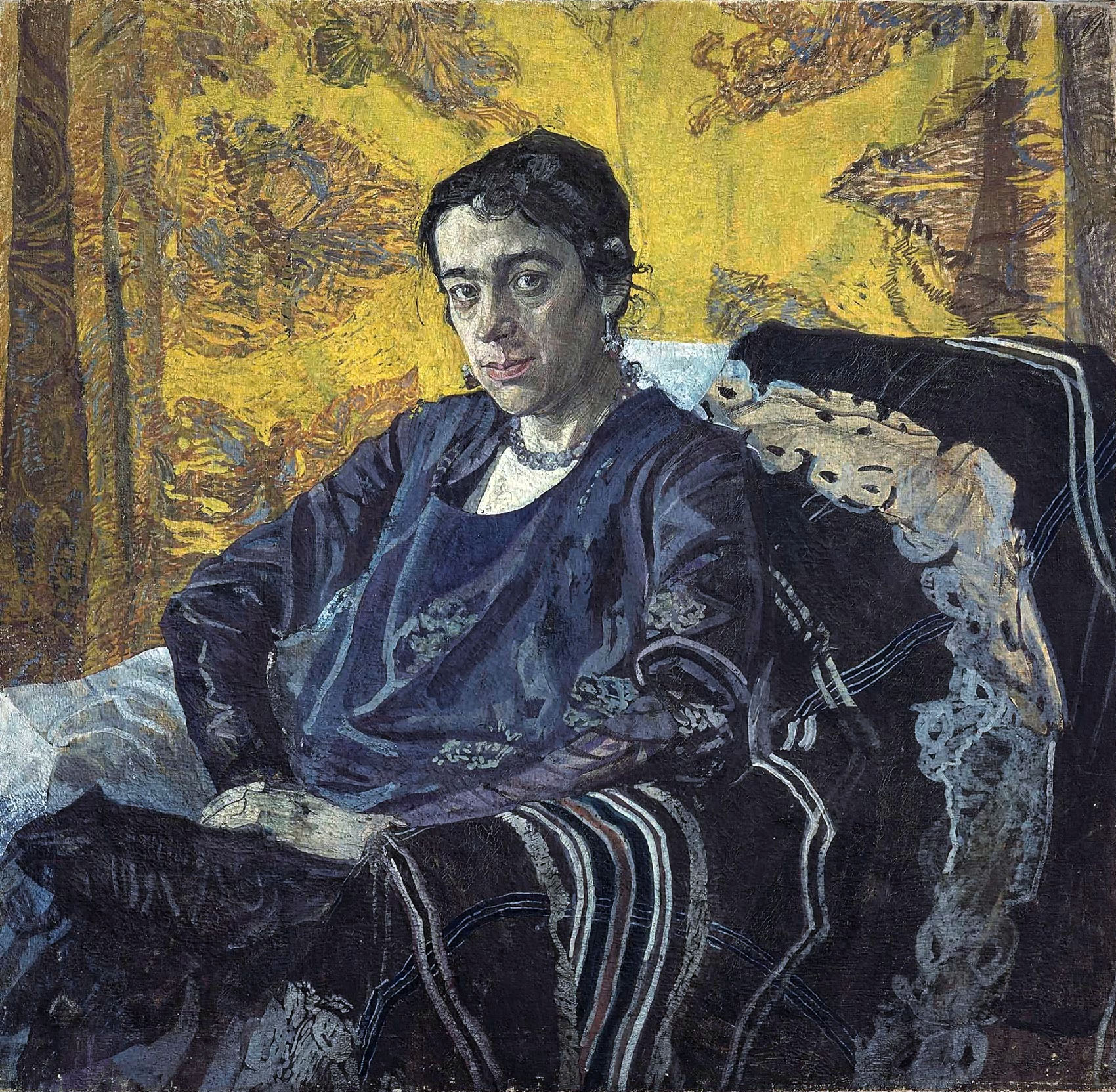 Головин. Портрет Н.Е. Добычиной. 1920