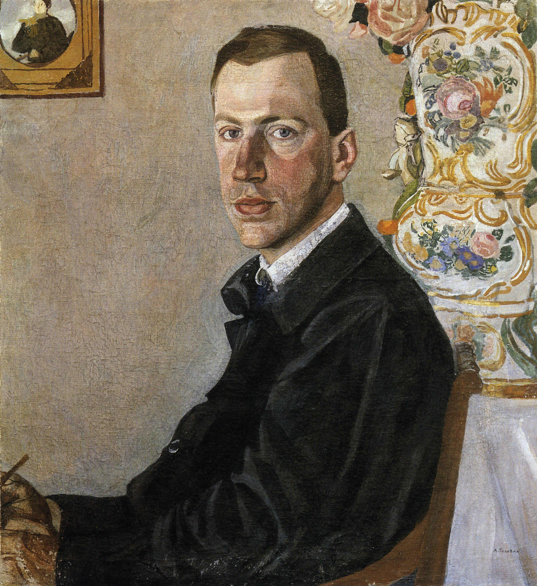 Головин. Портрет Э.Ф.Голлербаха. 1923