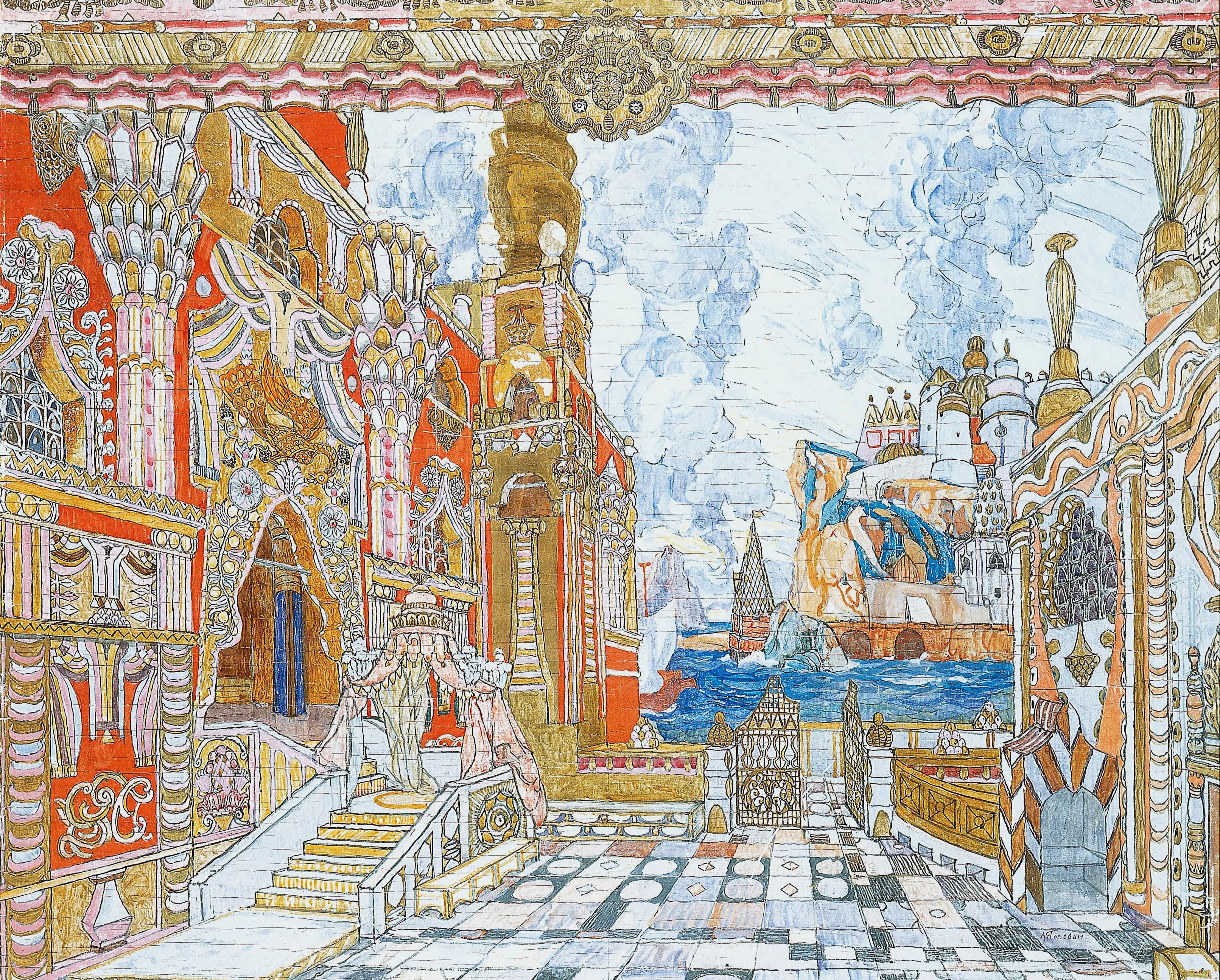 Головин. Дворец царя Салтана . 1907