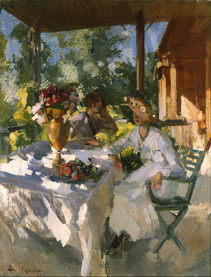 Коровин К.. Две дамы на террасе. 1911