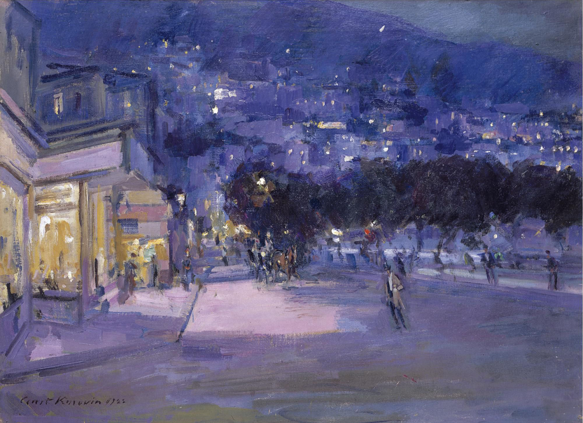Коровин К.. Вид на Монако. 1922