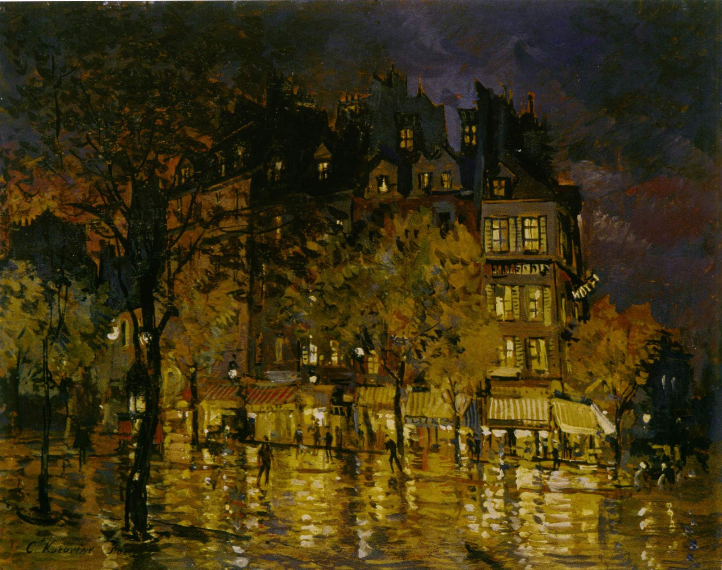 Коровин К.. Ночной Париж. 1890-е