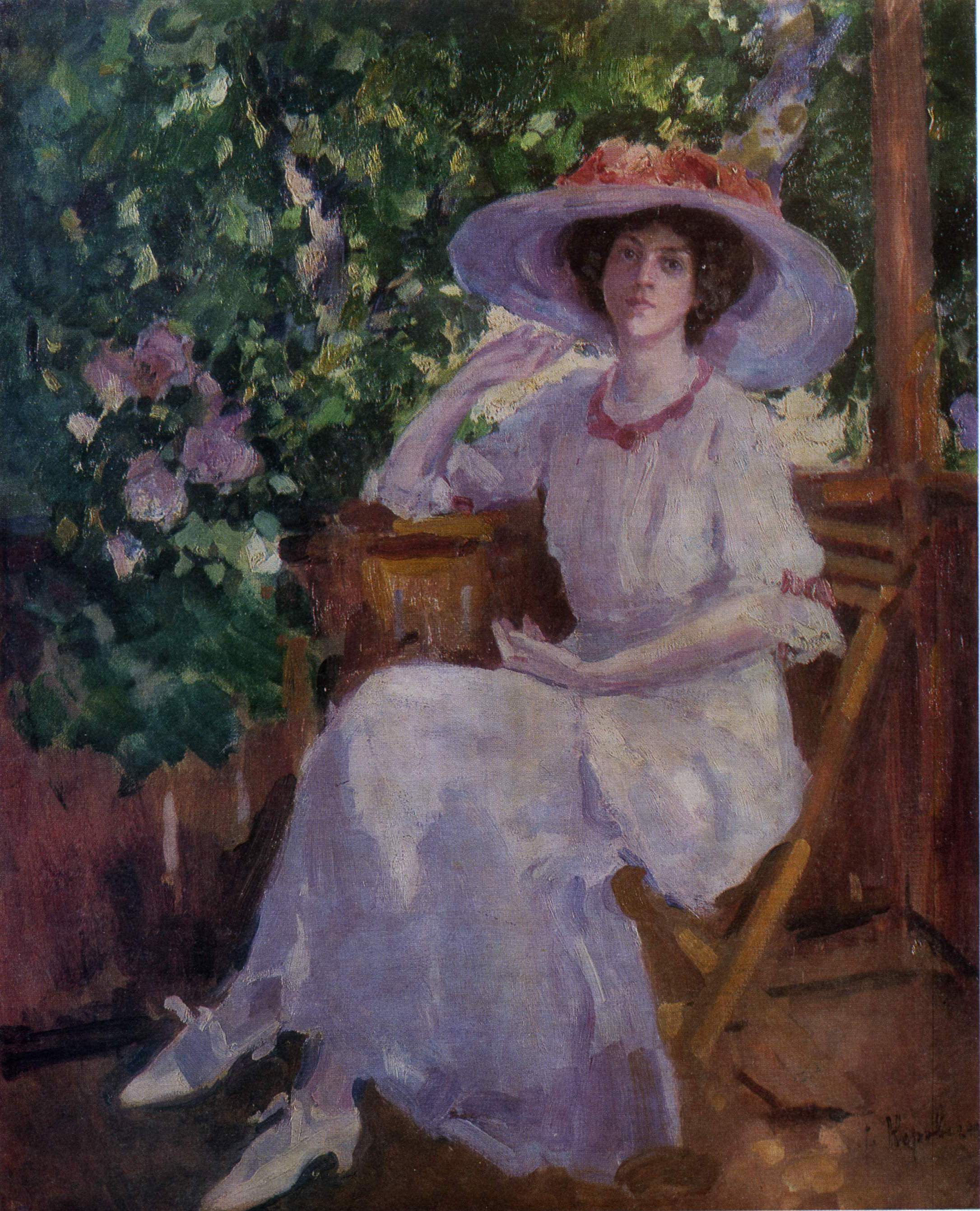 Коровин К.. Портрет артистки Н.И. Комаровской. 1910-е