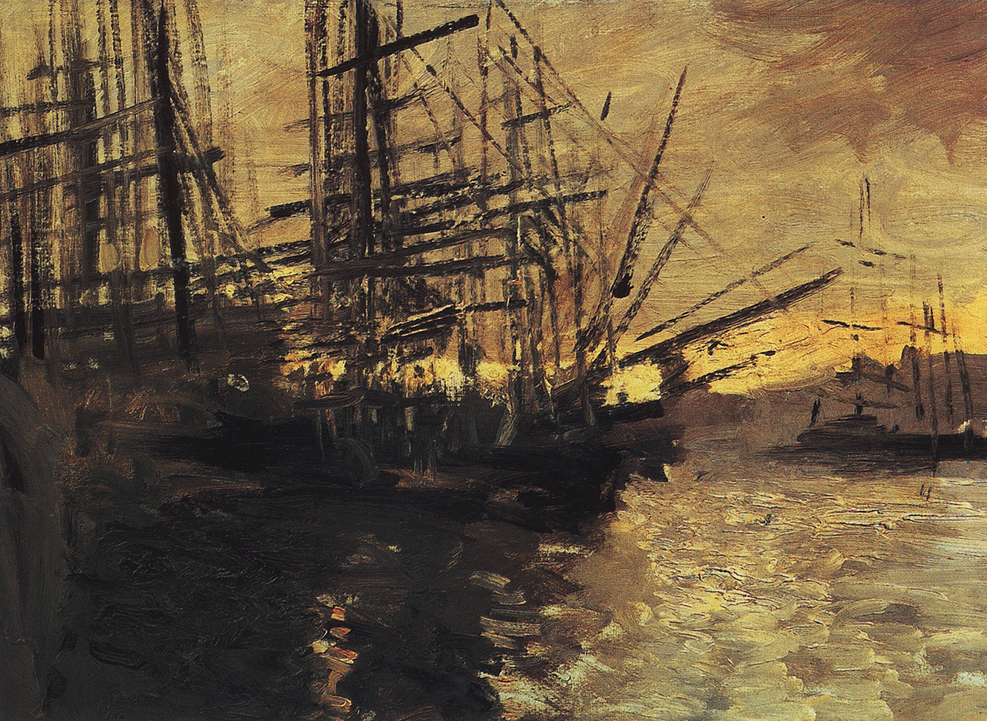 Коровин К.. Корабли. Марсель. 1890-е