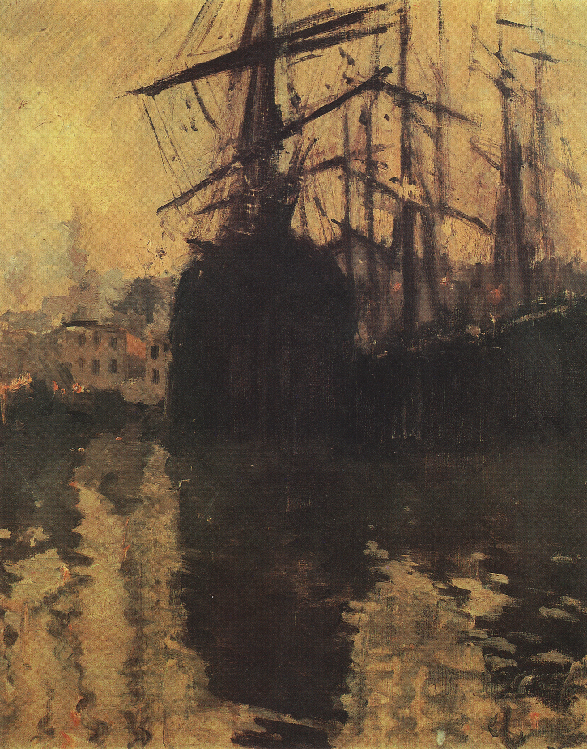 Коровин К.. Порт в Марселе. 1890-е
