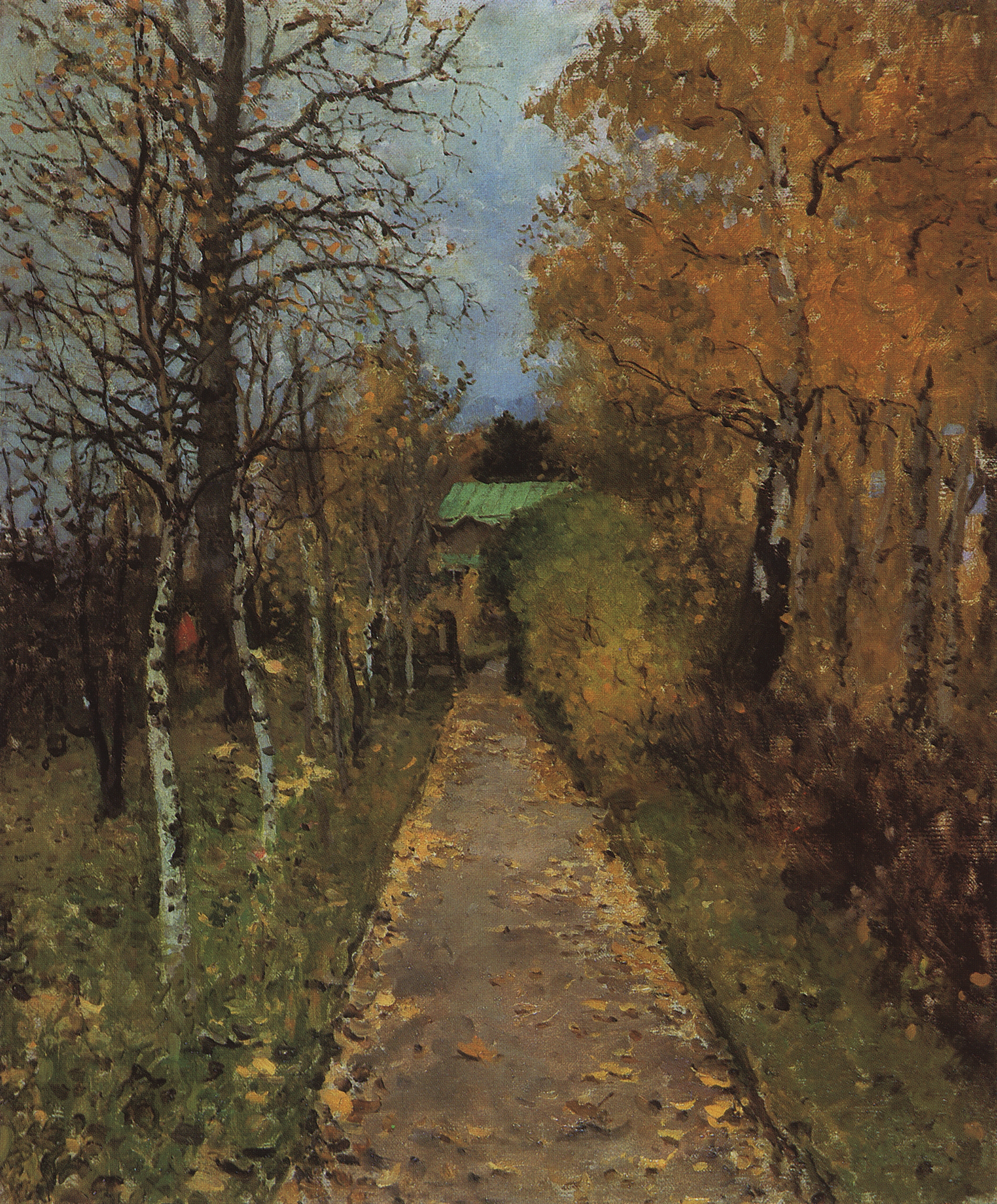 Коровин К.. Осень. Аллея в Жуковке. 1888