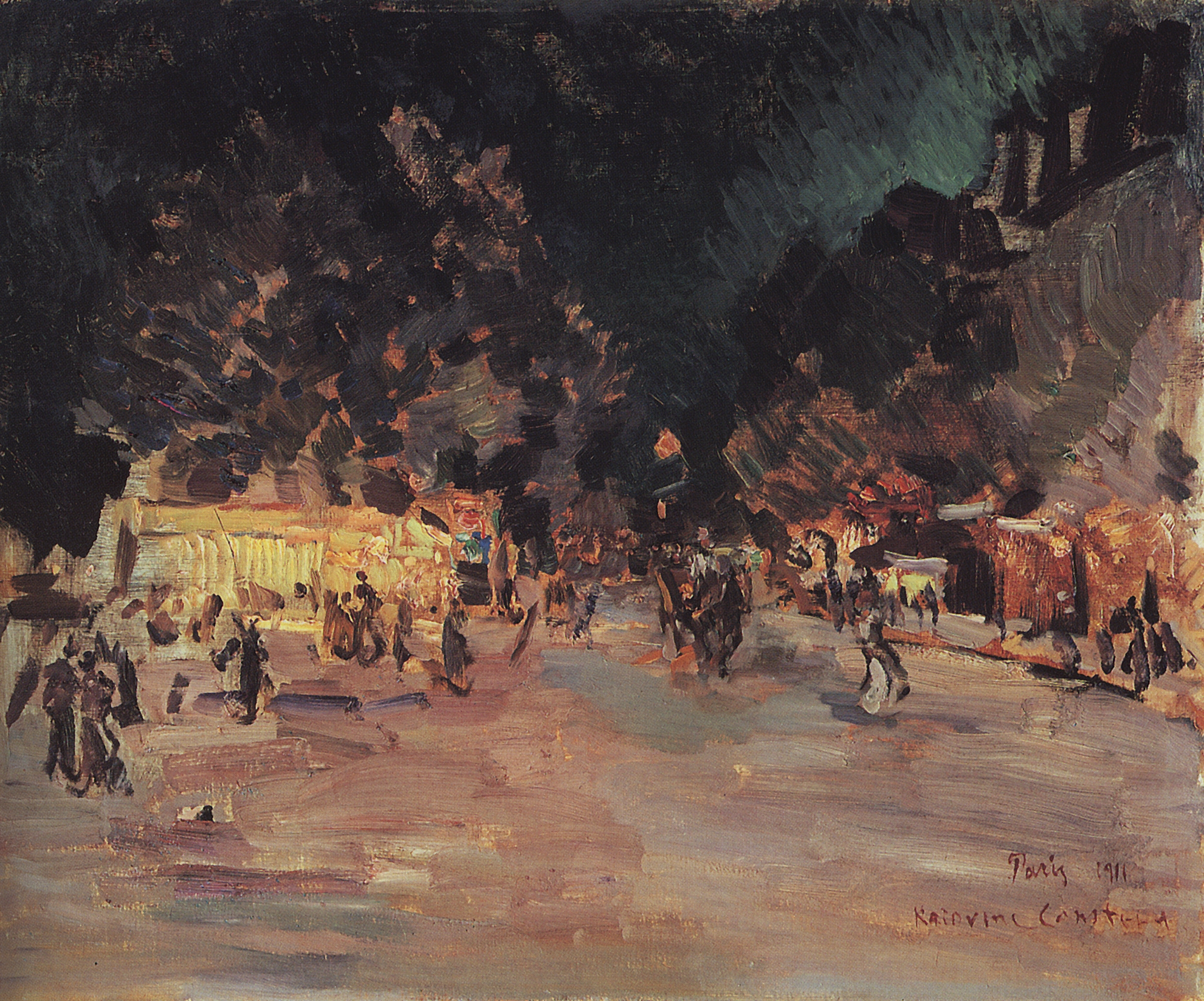 Коровин К.. Париж ночью. 1911