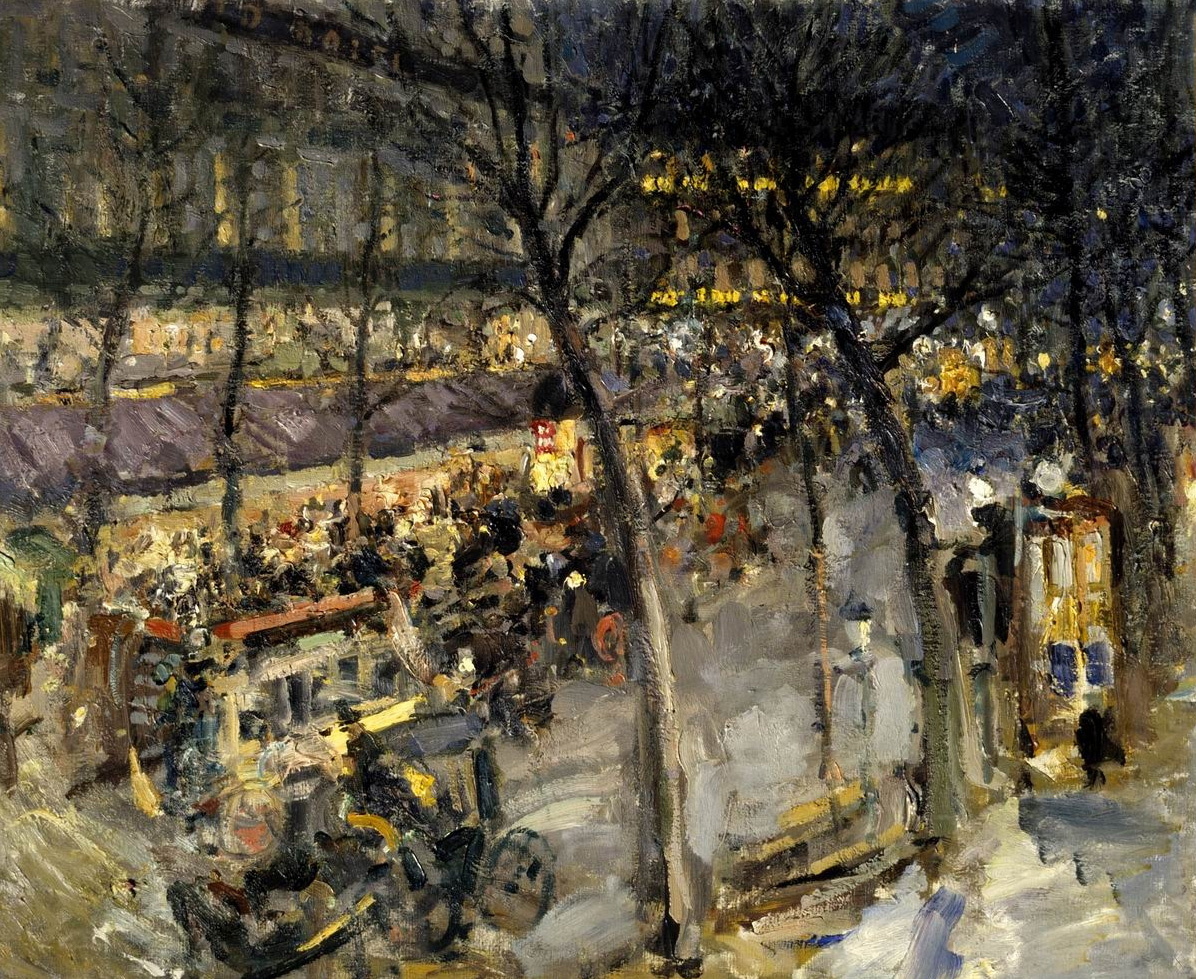 Коровин К.. Париж. Кафе де ля Пэ. 1906