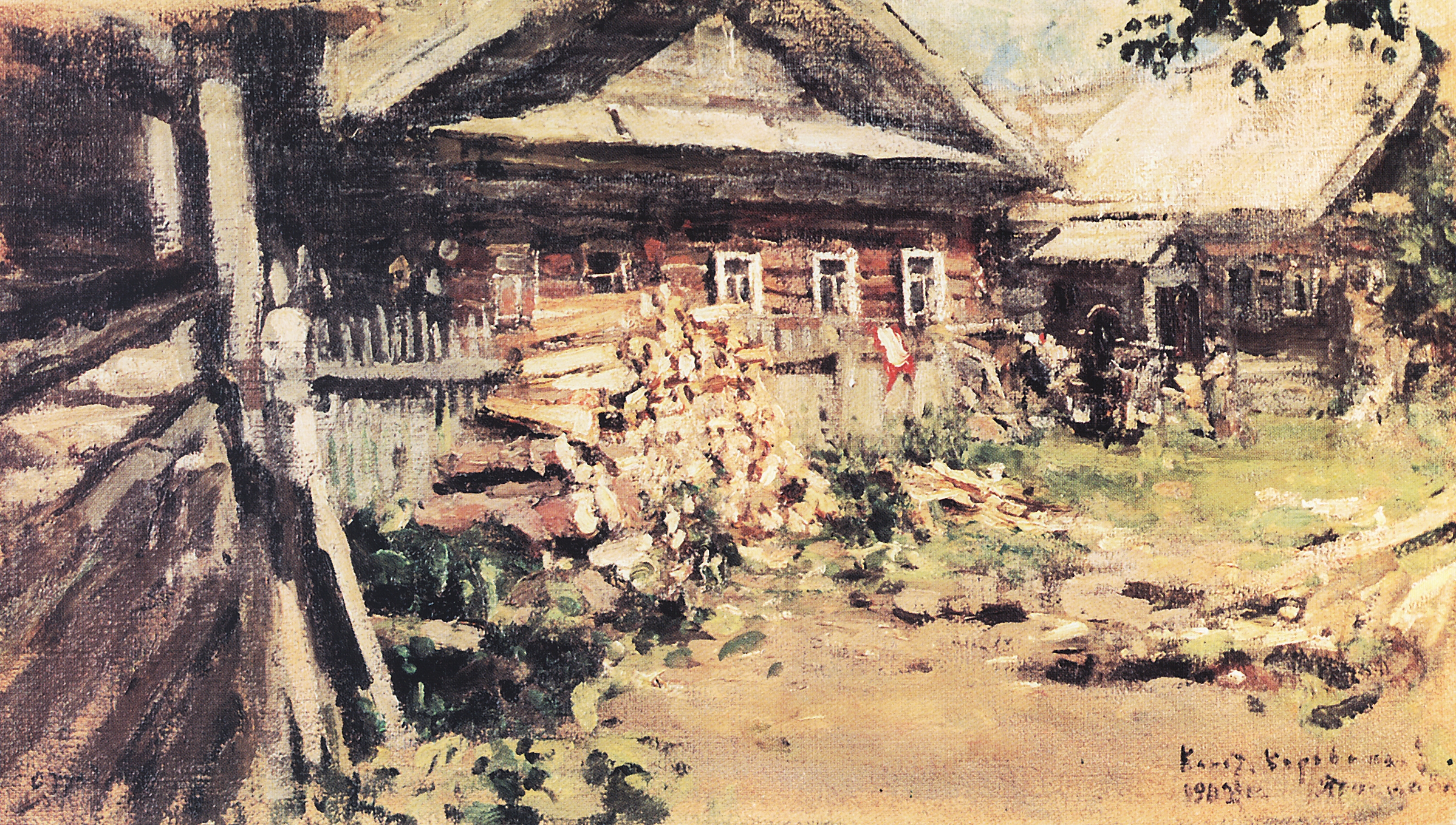 Коровин К.. Деревня. 1902