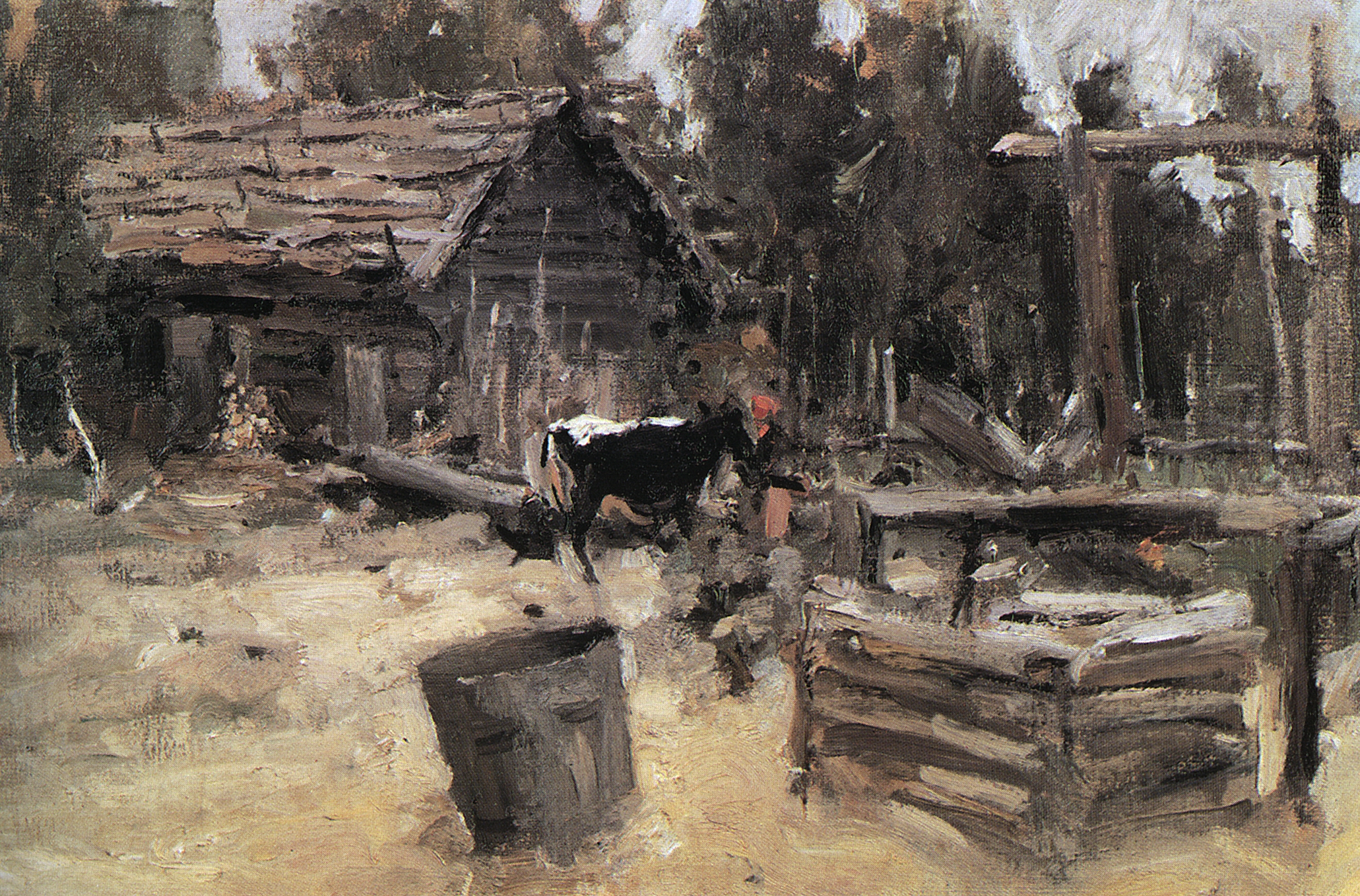Коровин К.. Двор. 1904