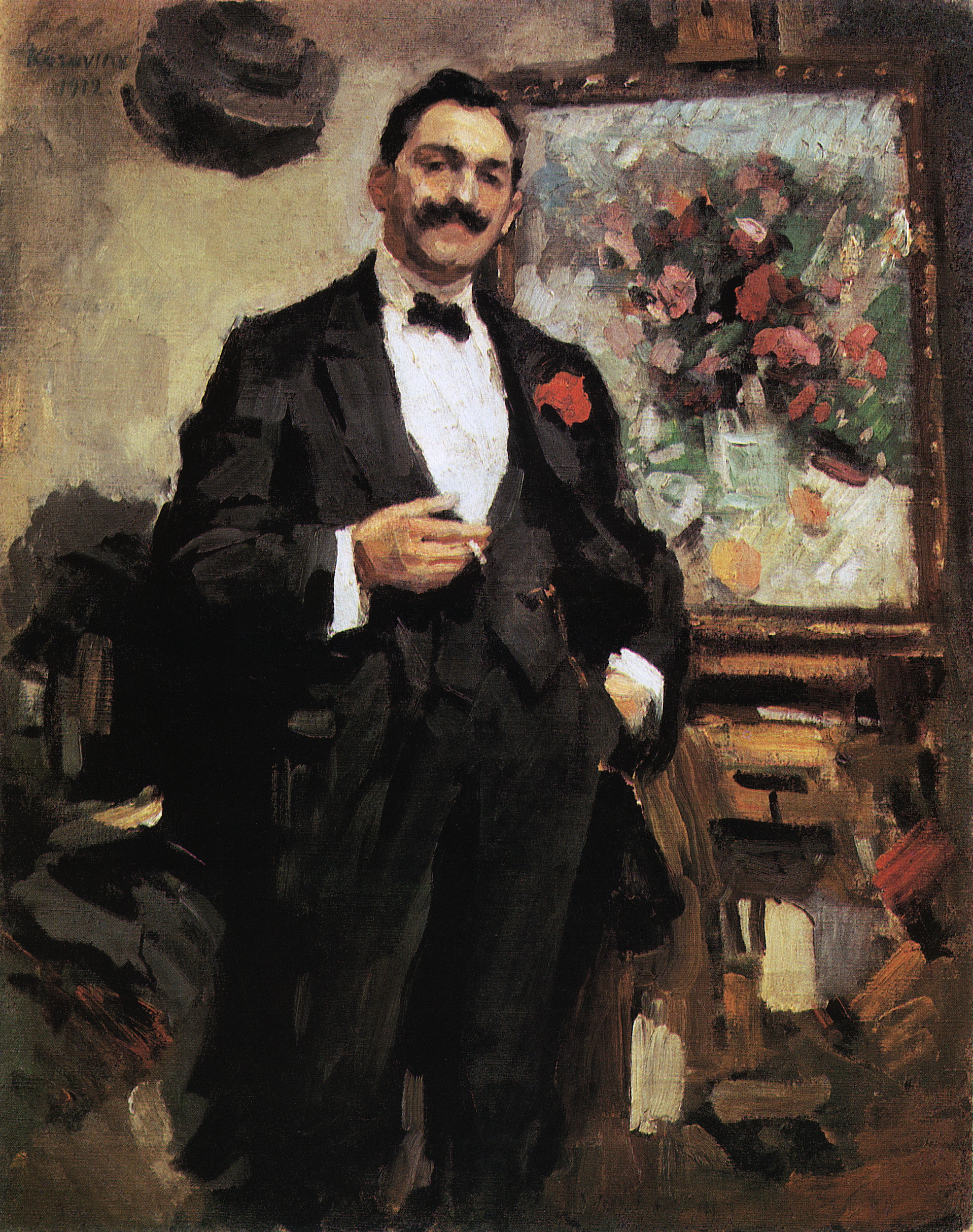 Коровин К.. Портрет венгерского художника Йожефа Рипль-Ронаи. 1912