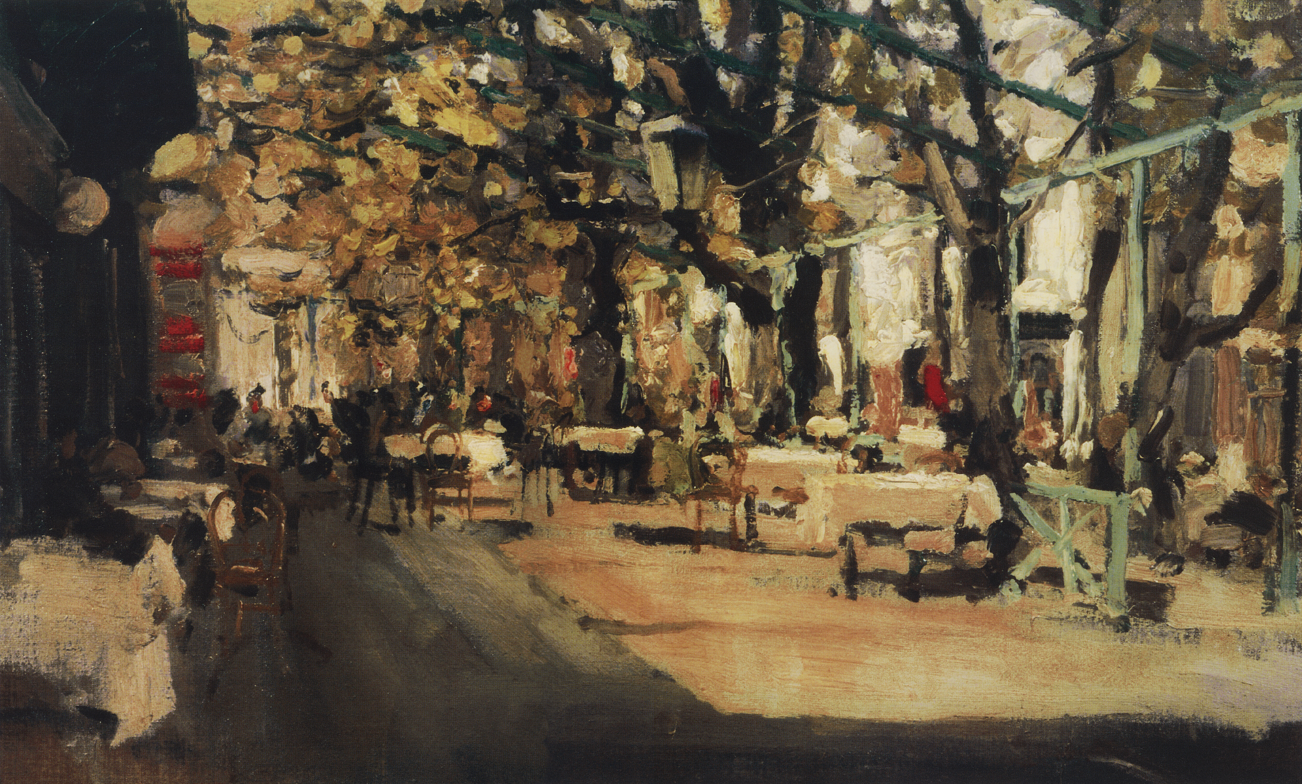 Коровин К.. Кафе в Ялте. 1905
