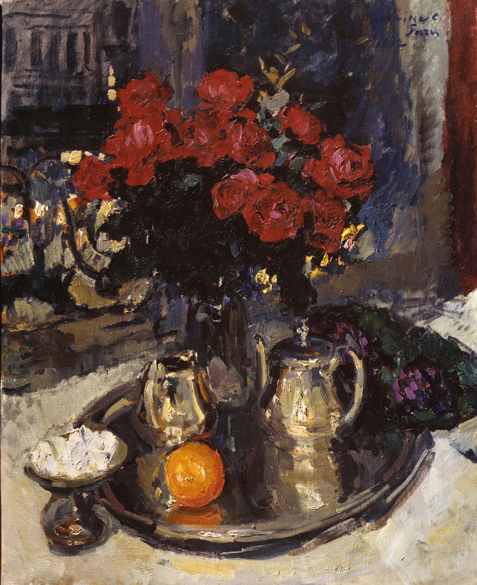 Коровин К.. Розы и фиалки. 1912