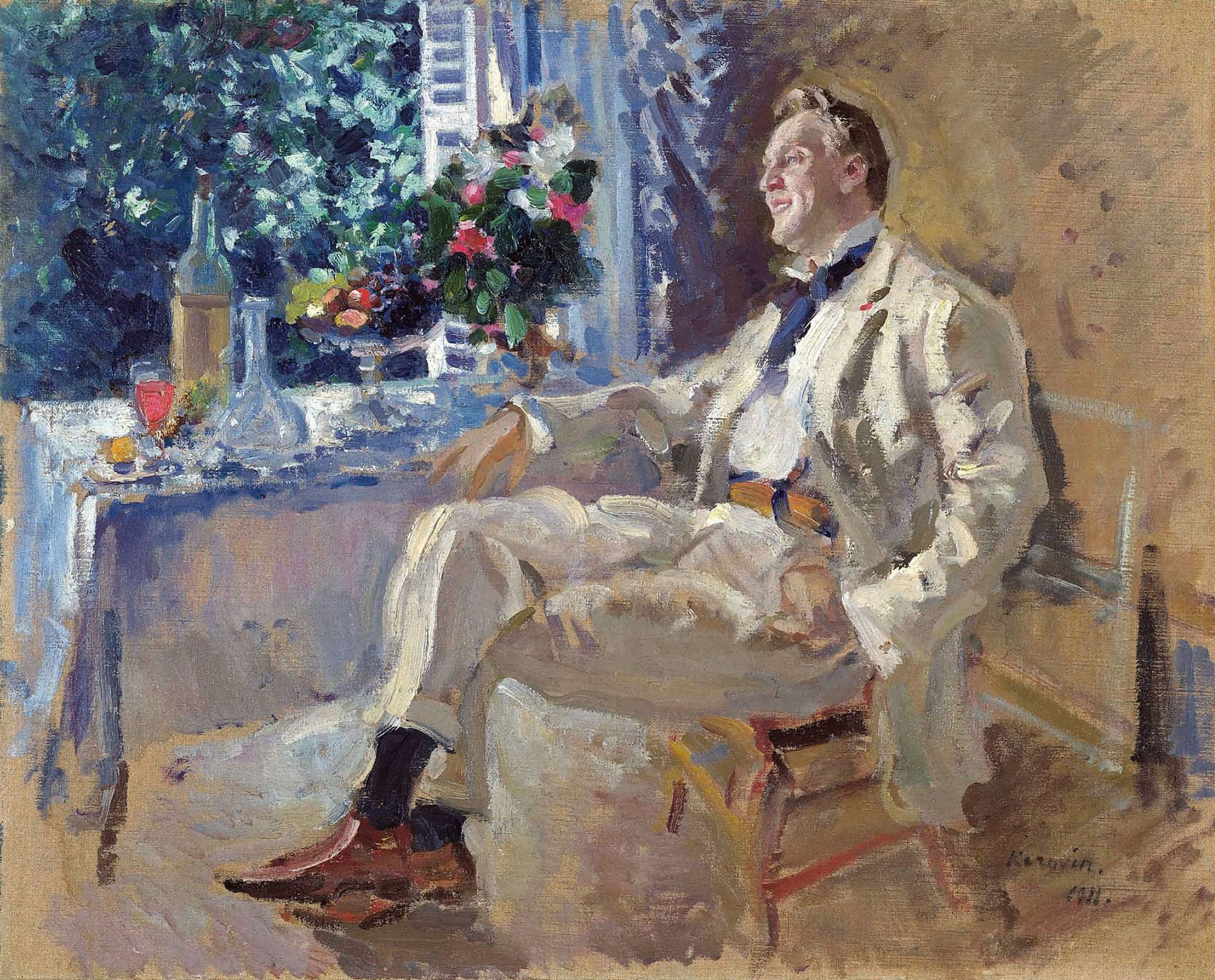 Коровин К.. Портрет Ф.И.Шаляпина. 1911