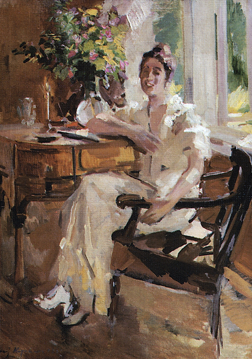 Коровин К.. Дама в кресле. 1917