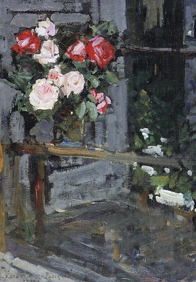 Коровин К.. Розы. Вечер. 1908