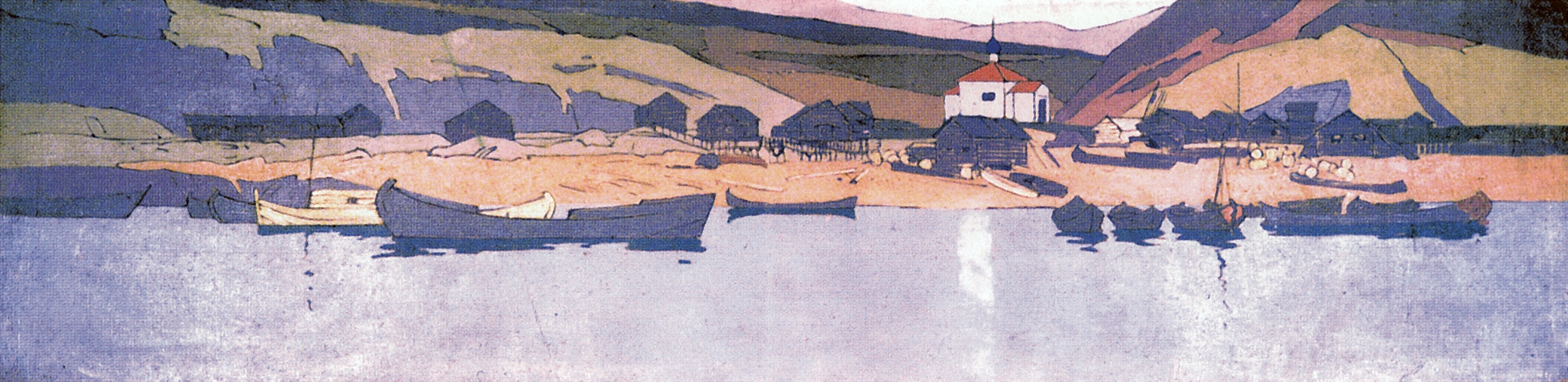 Коровин К.. Вид поселка. 1899-1900