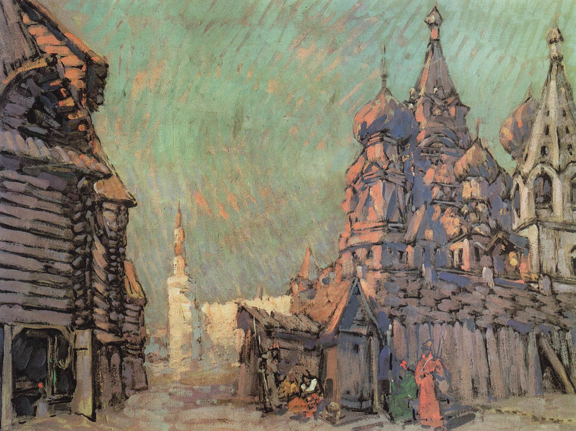 Коровин К.. Красная площадь в Москве. 1910