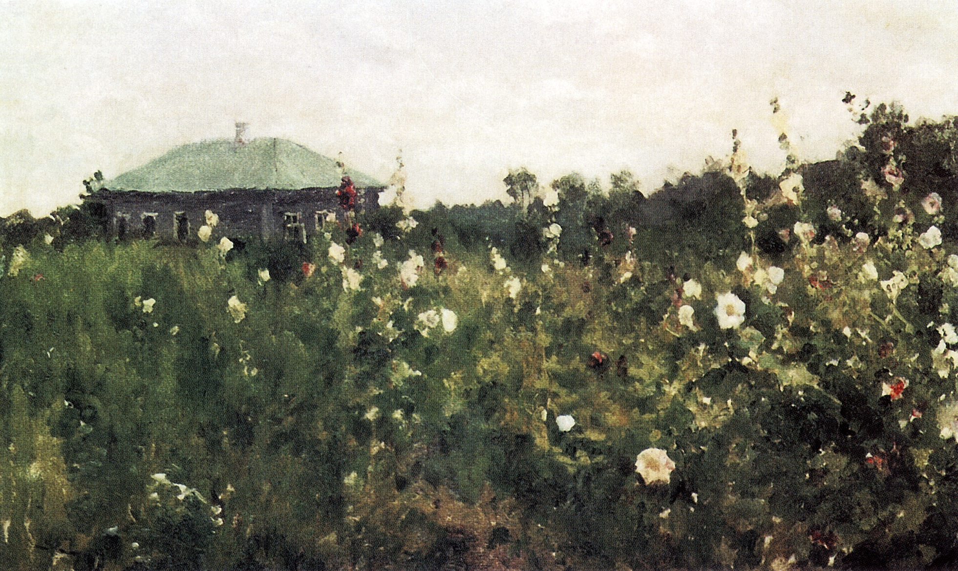 Коровин К.. Мальвы в Саратовской губернии. 1889