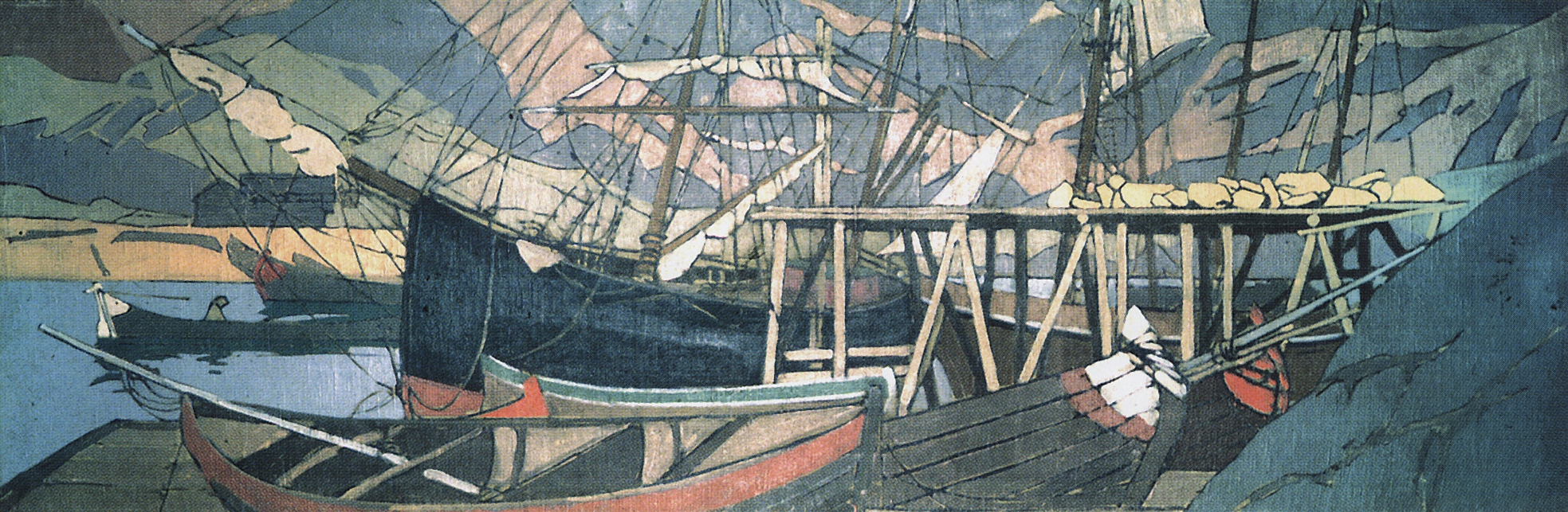 Коровин К.. У становища корабля. 1899-1900
