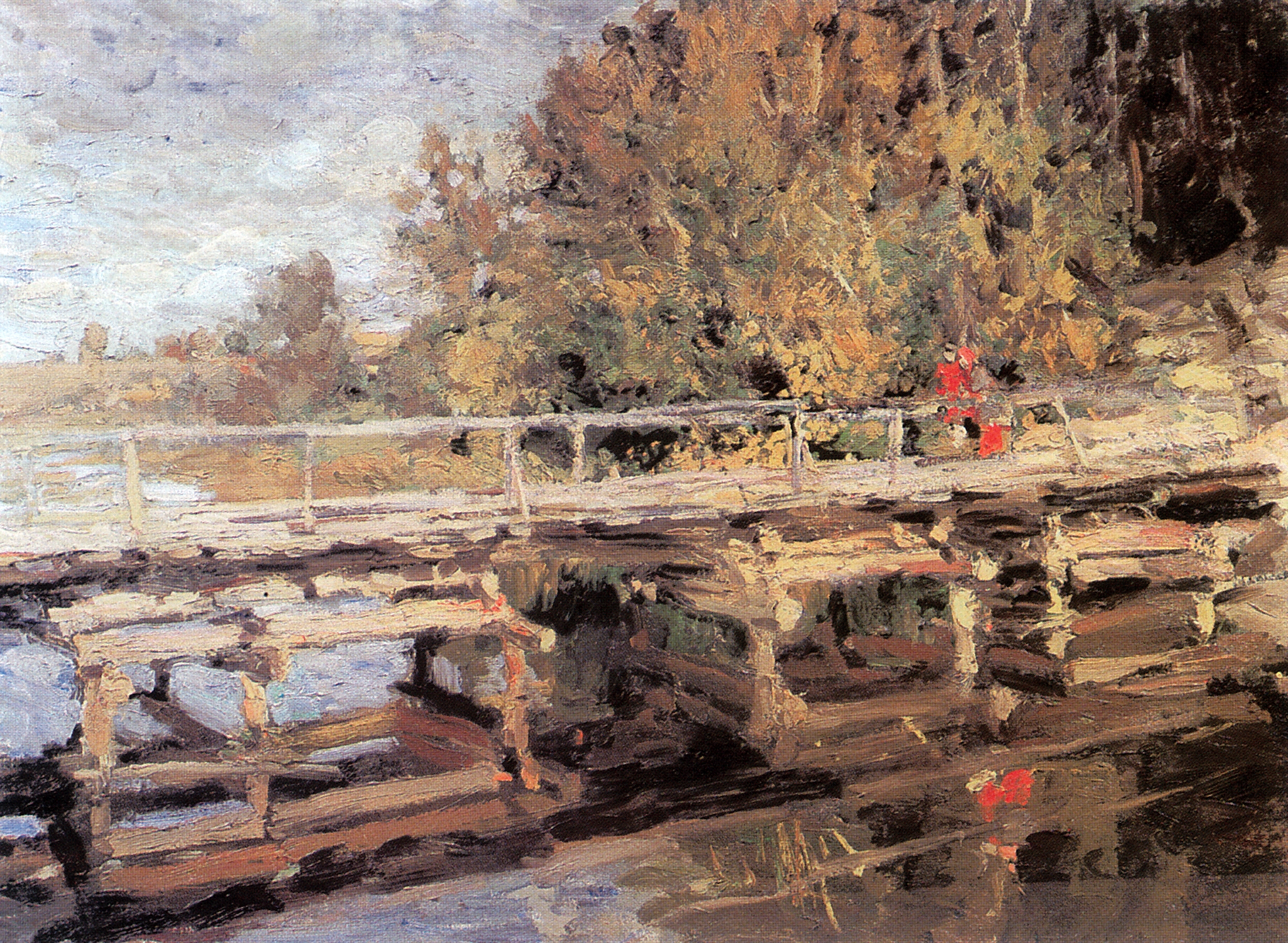 Коровин К.. Осень. На мосту. 1910-е