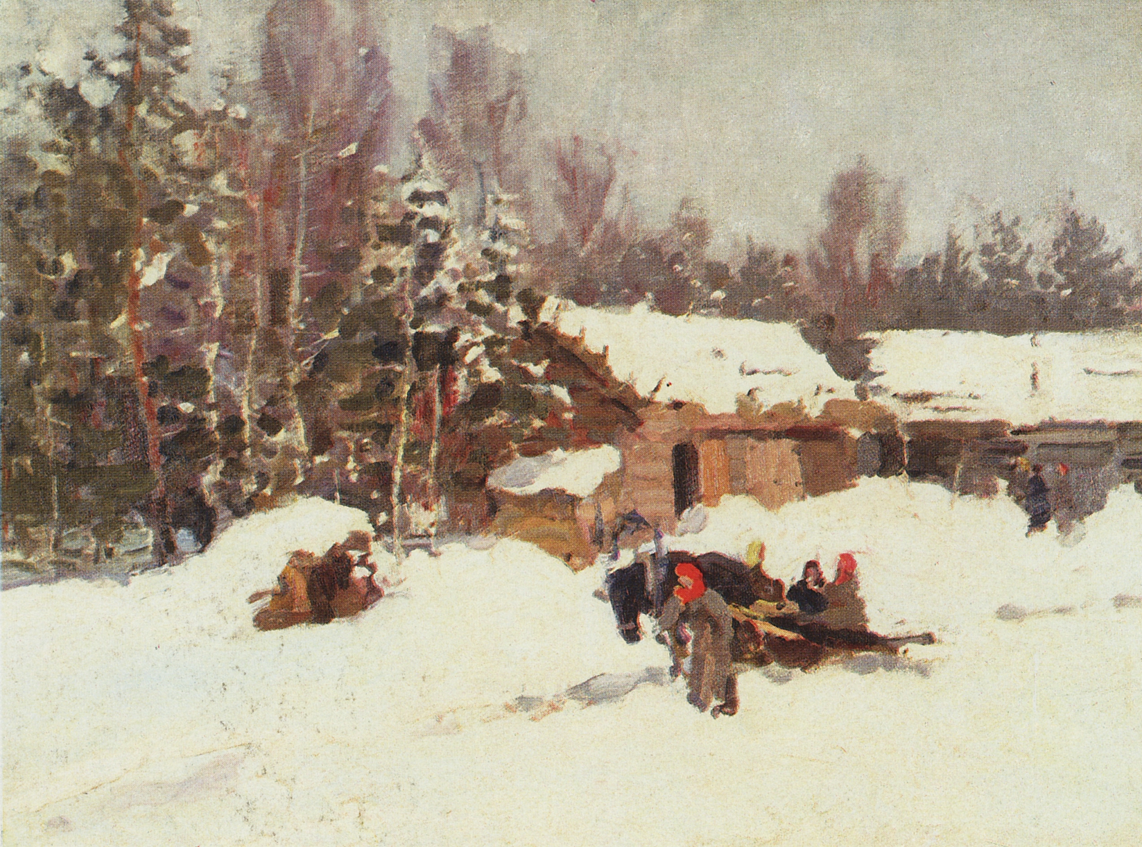 Коровин К.. Зимний пейзаж. 1930-е