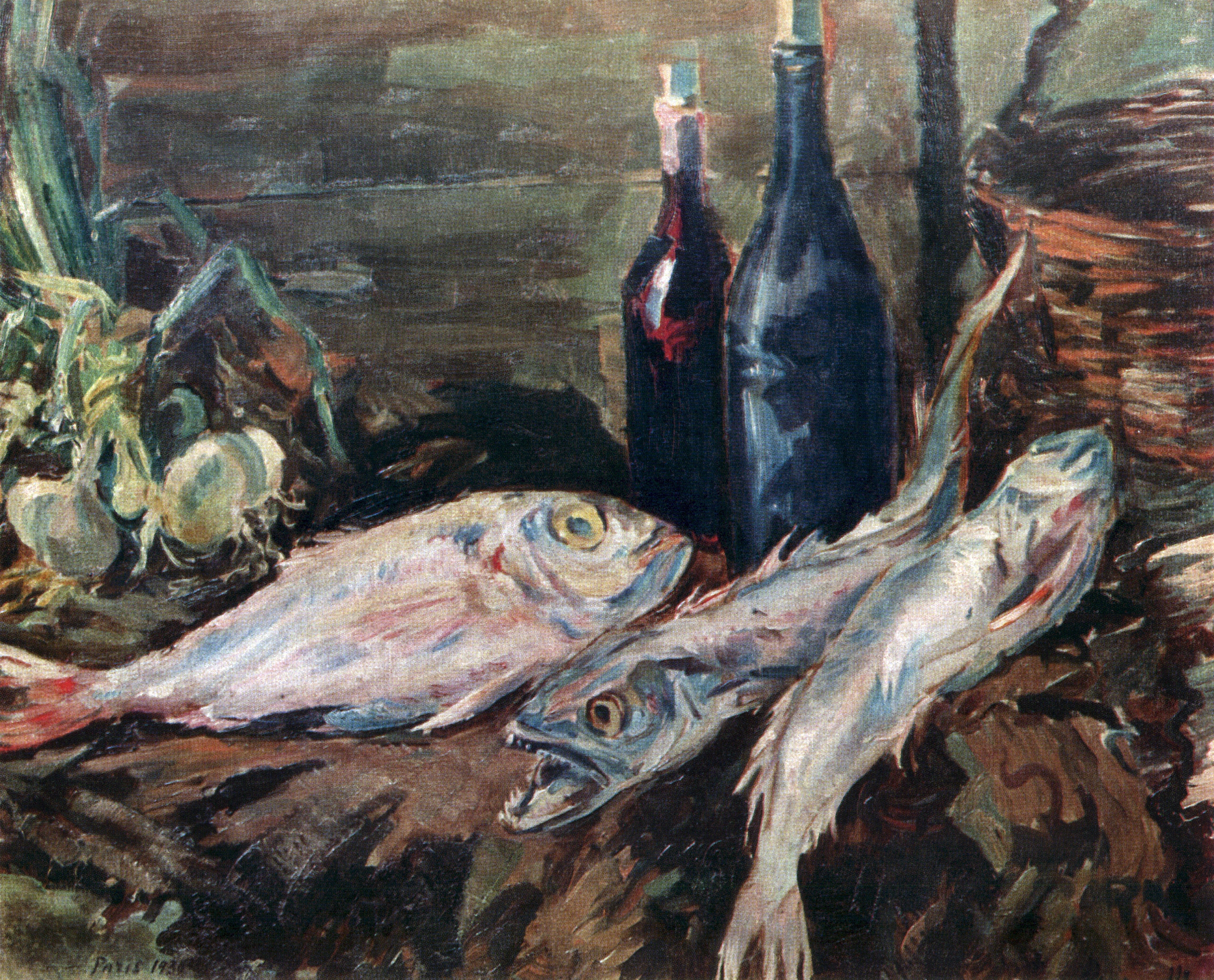 Коровин К.. Натюрморт с рыбами. 1930