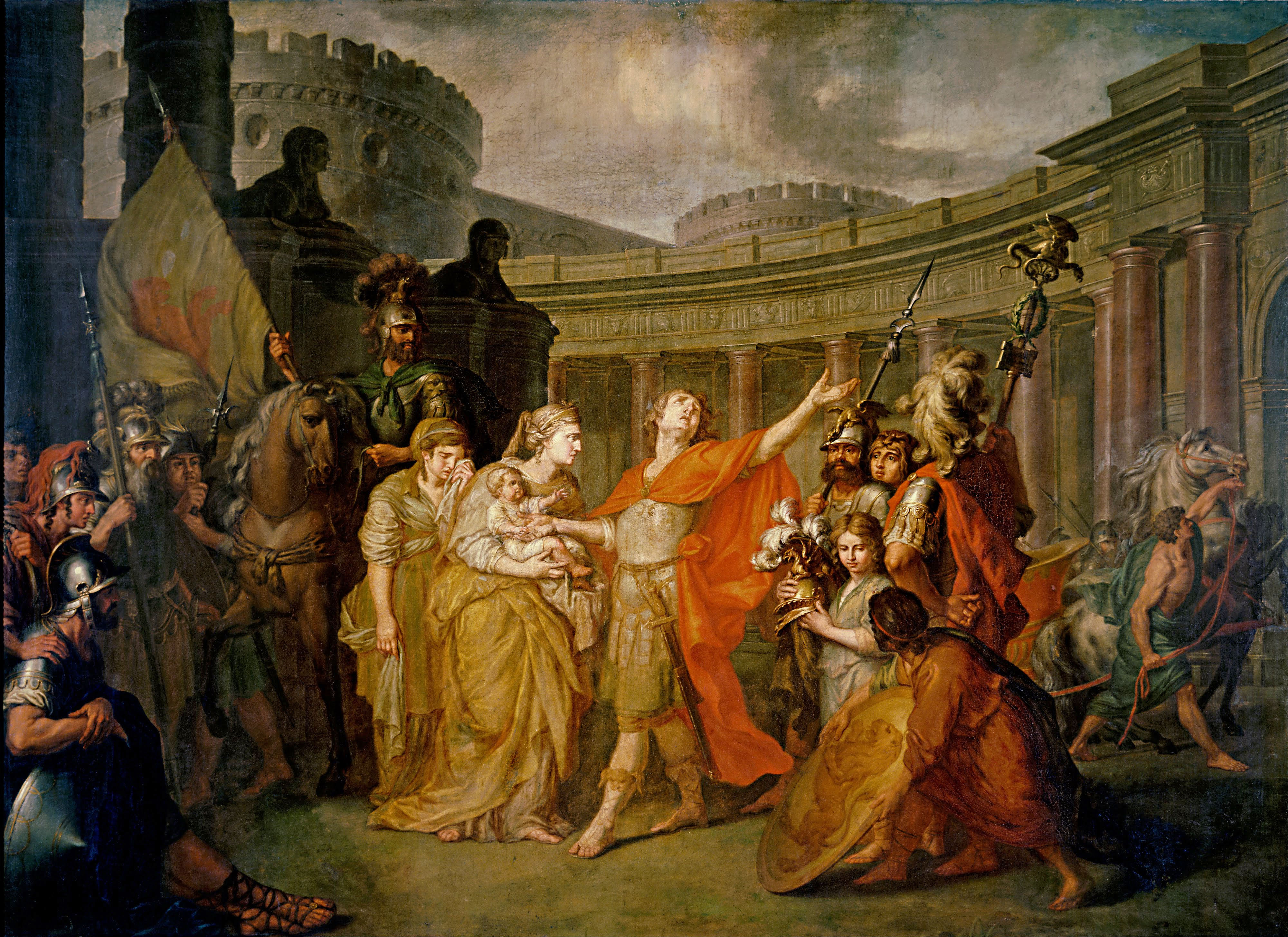 Лосенко. Прощание Гектора с Андромахой. 1773