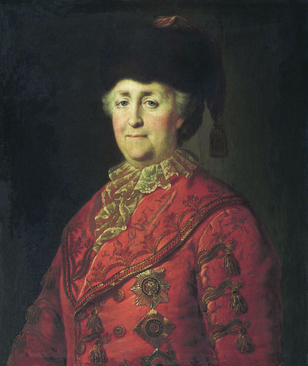 Шибанов. Портрет Екатерины II в дорожном костюме. 1787