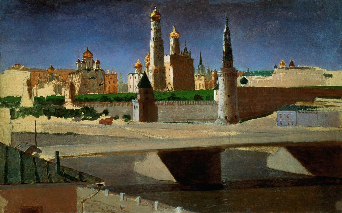Куинджи. Москва. Вид на Кремль со стороны Замоскворечья. 1882