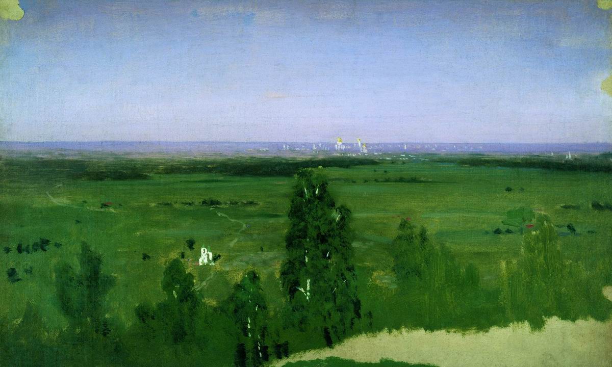 Куинджи. Вид на Москву с Воробьевых гор. 1882