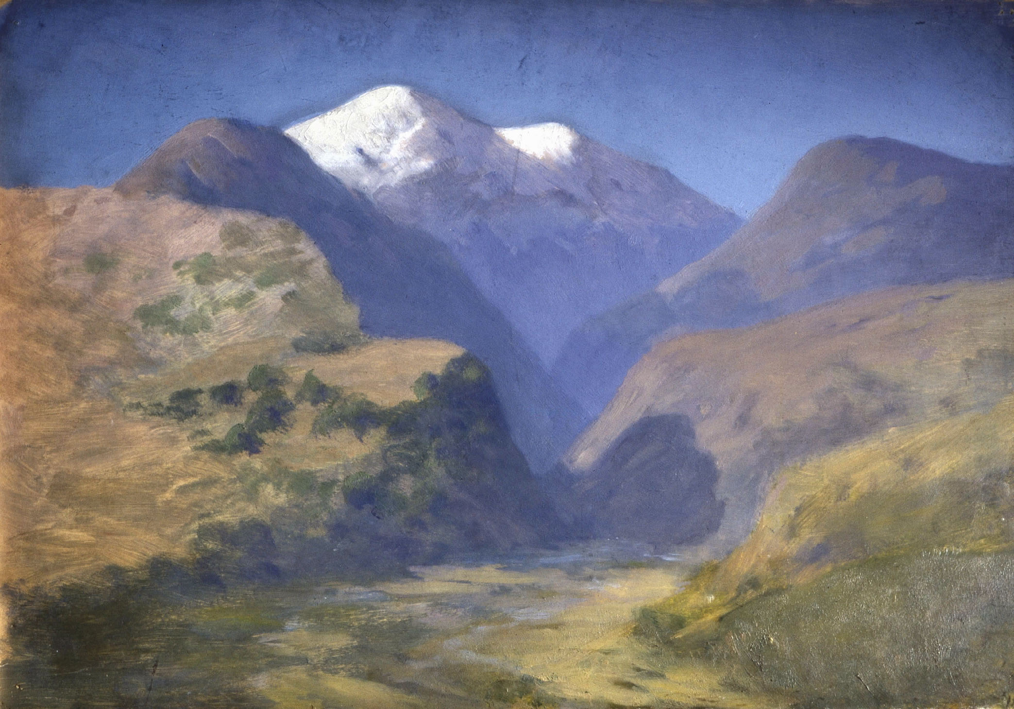 Куинджи. Снежные вершины гор. Кавказ. 1890-1895