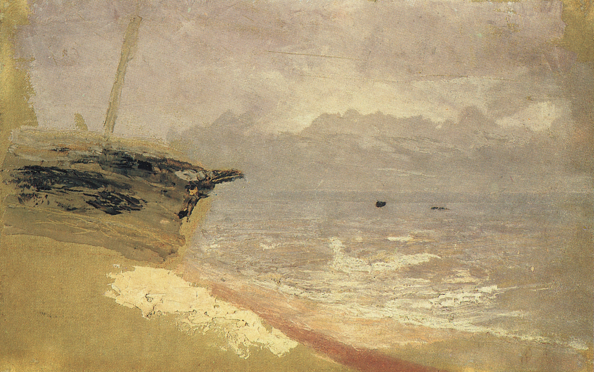 Куинджи. Море. Серый день. Мариуполь. 1870-е