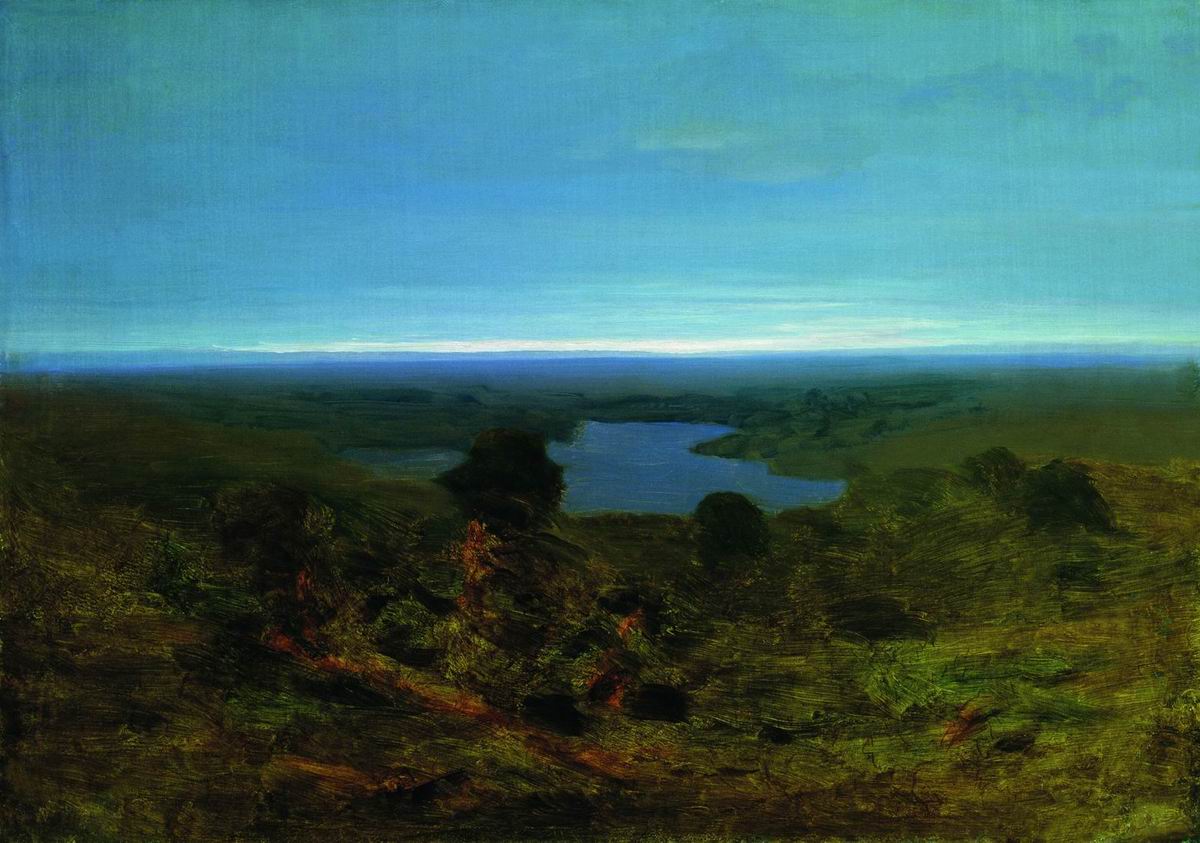 Куинджи. Озеро. Вечер. 1890-1895; 1898-1908
