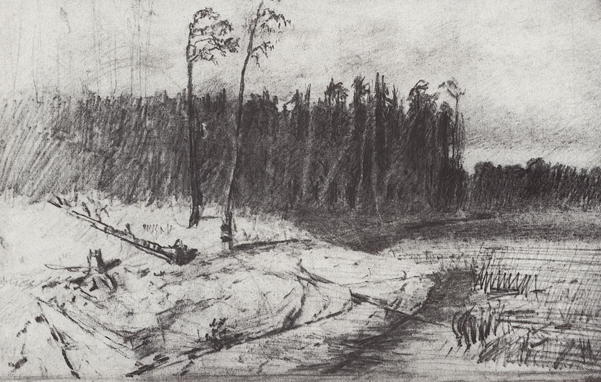 Куинджи. Лес у воды. 1872