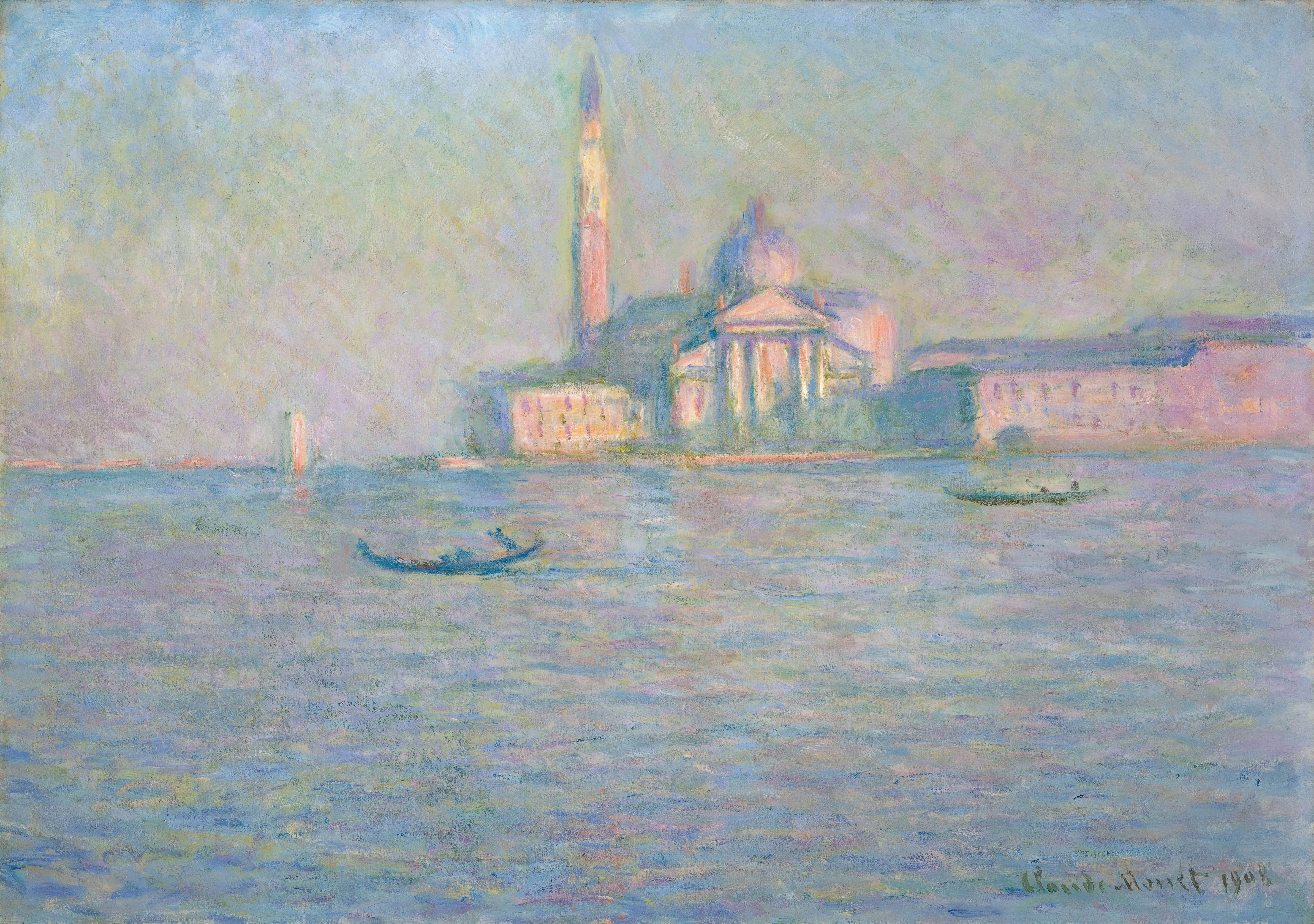 Моне Клод. Базилика Святого Георгия, Венеция. 1908