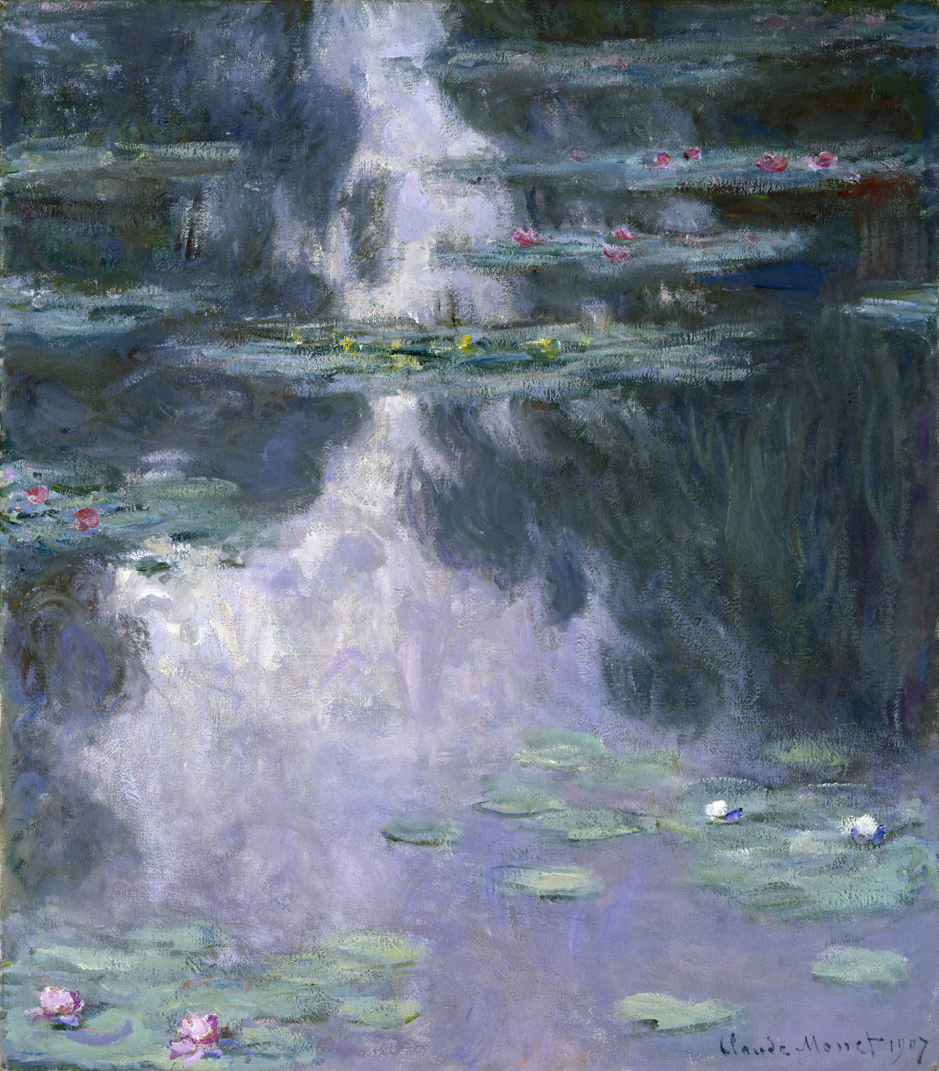 Моне Клод. Водяные лилии (Нимфеи). 1907