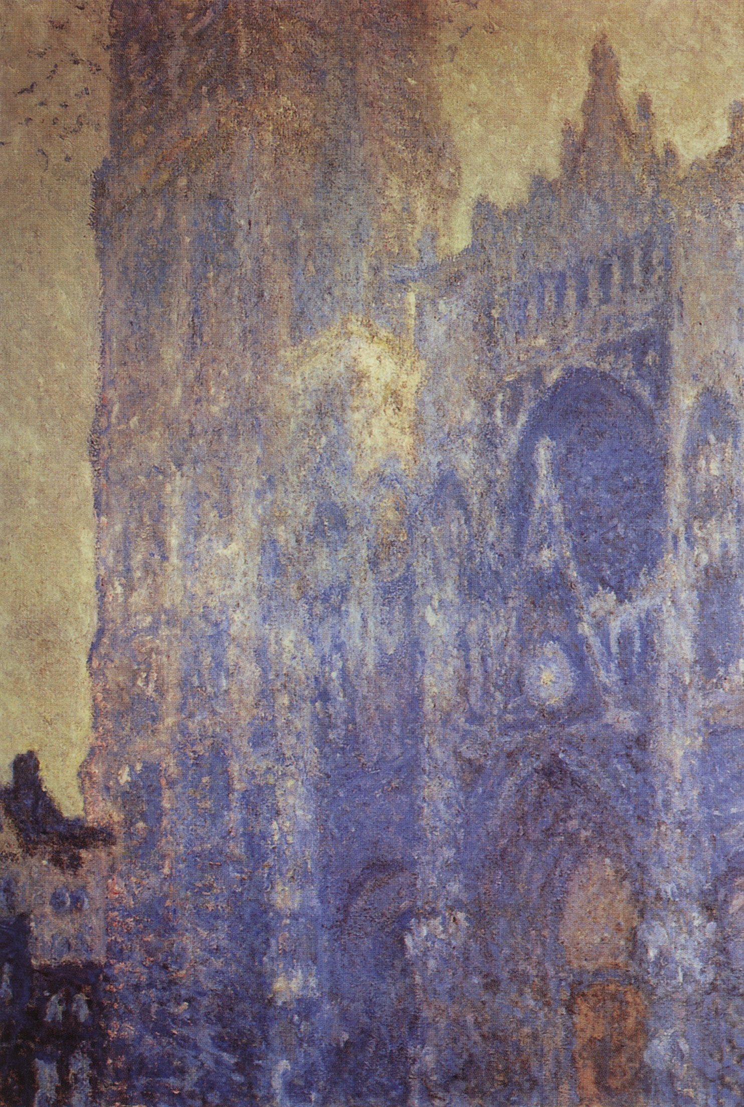 Моне Клод. Руанский собор. Портал и башня Сен-Ромен утром. Гармония в белом. 1893