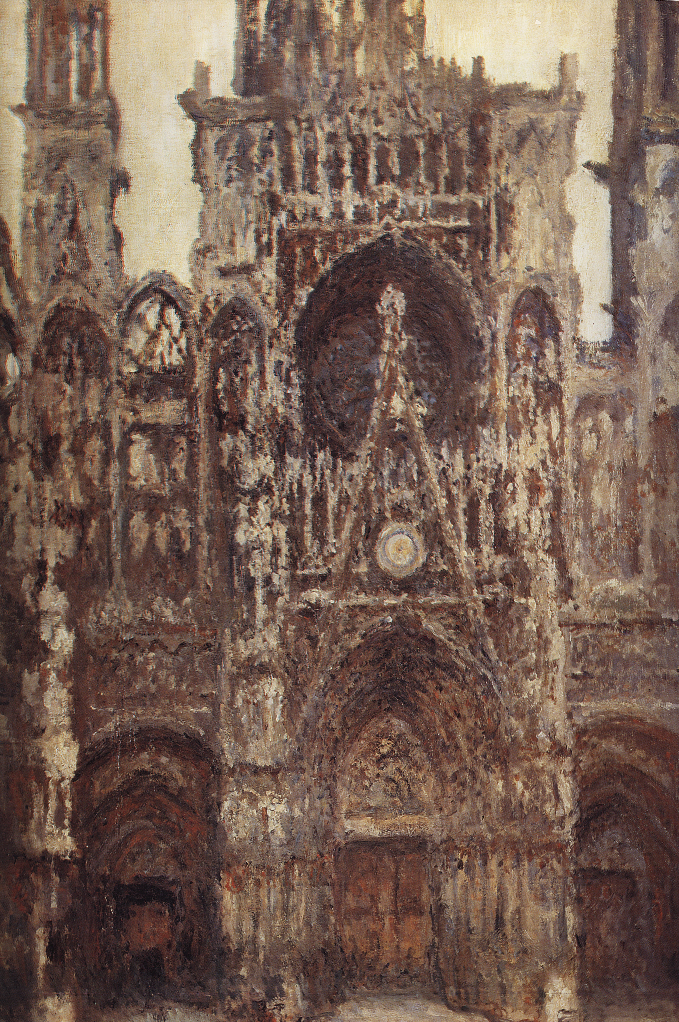 Моне Клод. Руанский собор. Портал. Фронтальный вид. Гармония в коричневых тонах. 1894